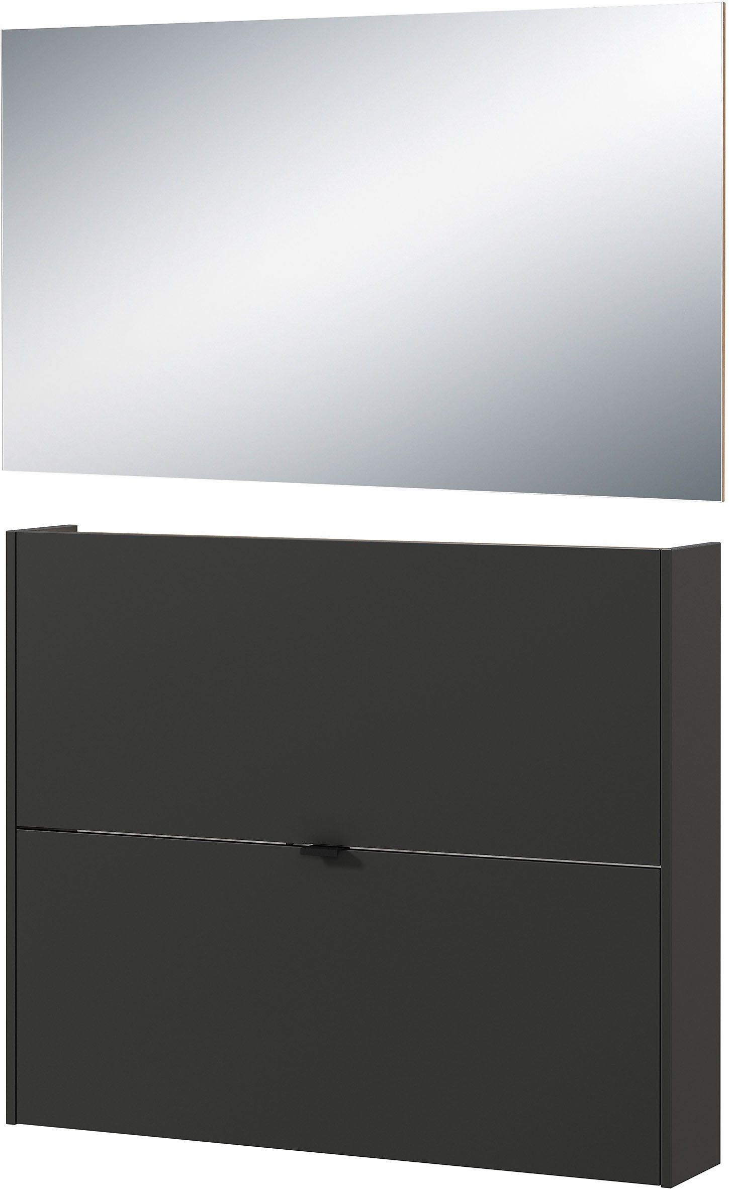 GERMANIA Garderoben-Set GW-Ameca, (2-St), Garderoben-Set bestehend aus Schuhschrank und Spiegel