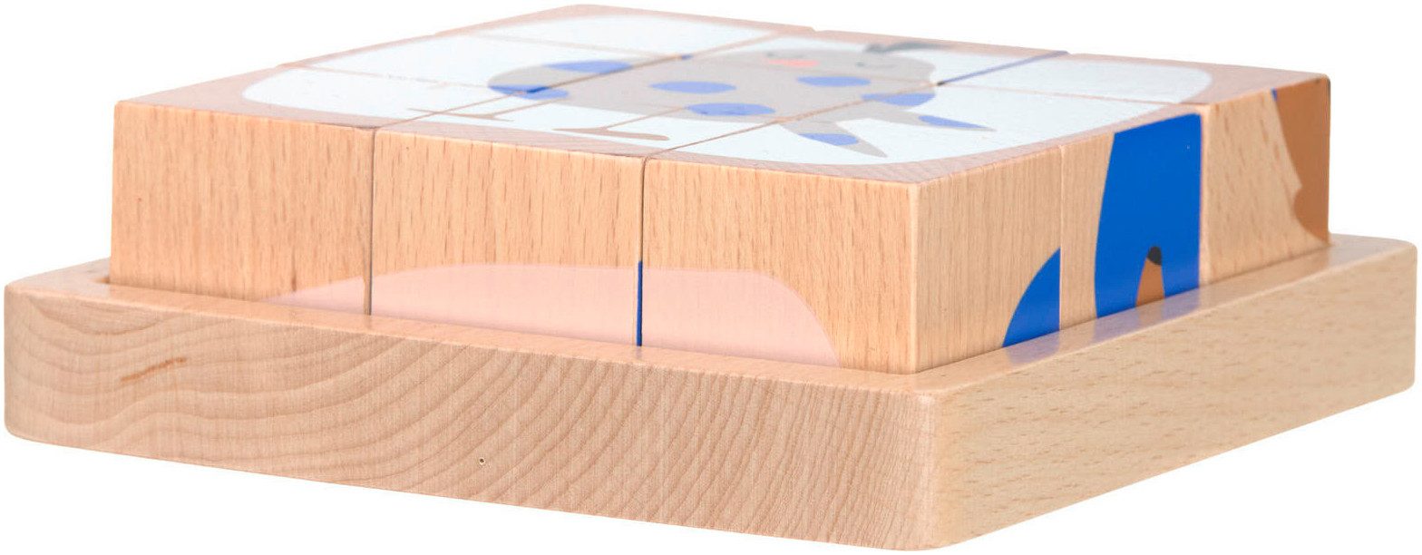 LÄSSIG Würfelpuzzle Cube Puzzle Wood Little Mateys, 9 Puzzleteile, FSC® - s günstig online kaufen
