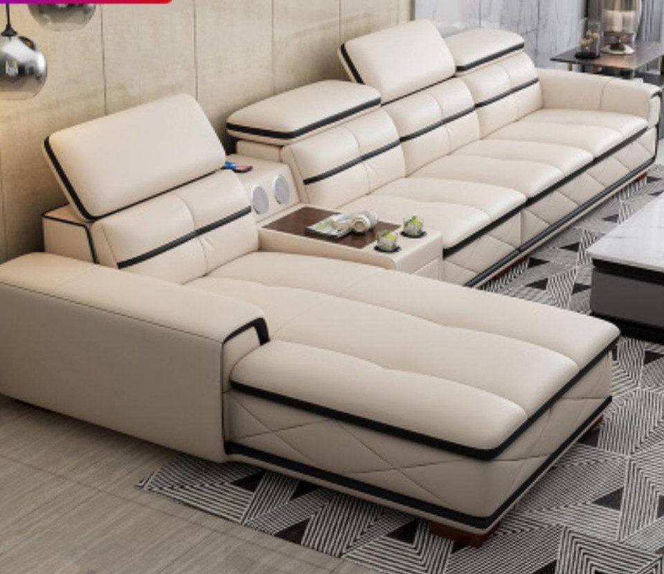 Xlmoebel Ecksofa Luxus-Ecksofa in L-Form mit hochwertiger Polsterung, Ecksofa, Hergestellt in Europa