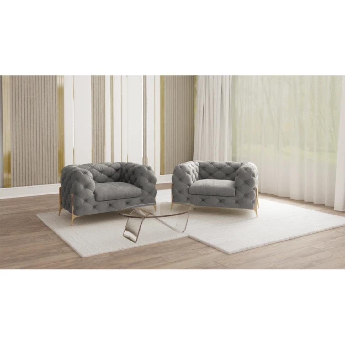 S-Style Möbel Chesterfield-Sessel Ashley mit Goldenen günstig online kaufen