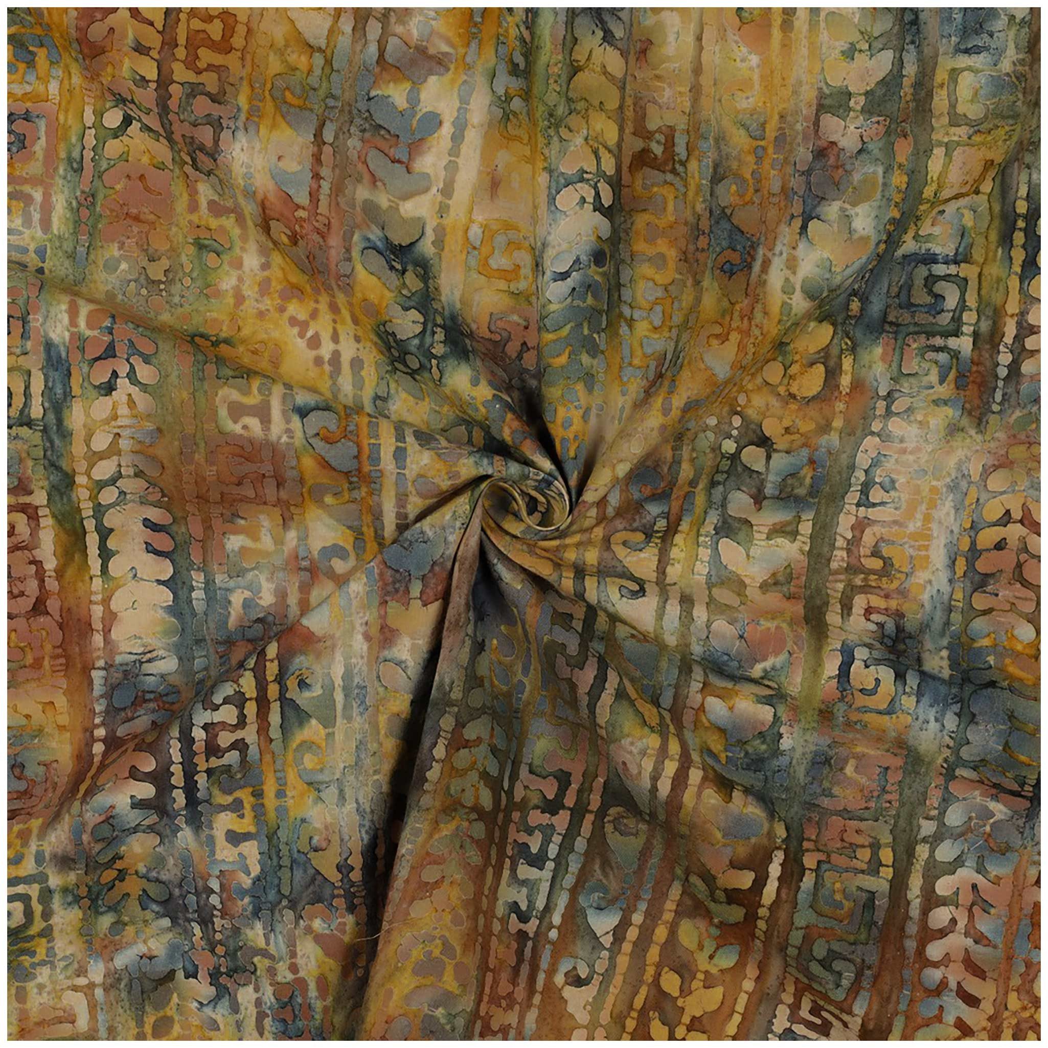 maDDma Stoff Baumwollstoff Tribal-Batik ab 0,5x1,37m Sommerstoff Meterware