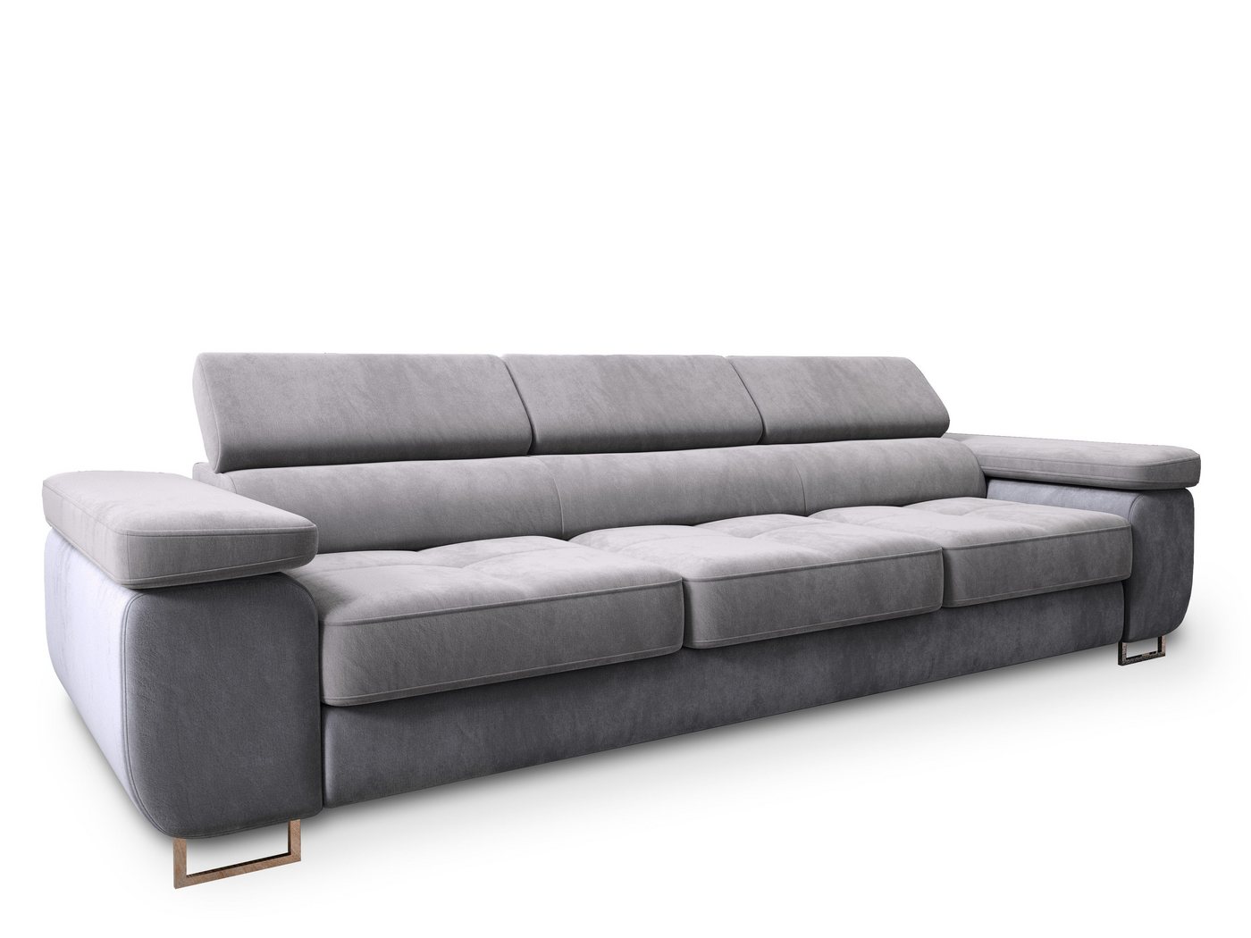 Masseno Sofa MOSINE mit Schlaffunktion, Schlafsofa, Couch mit Bettkasten