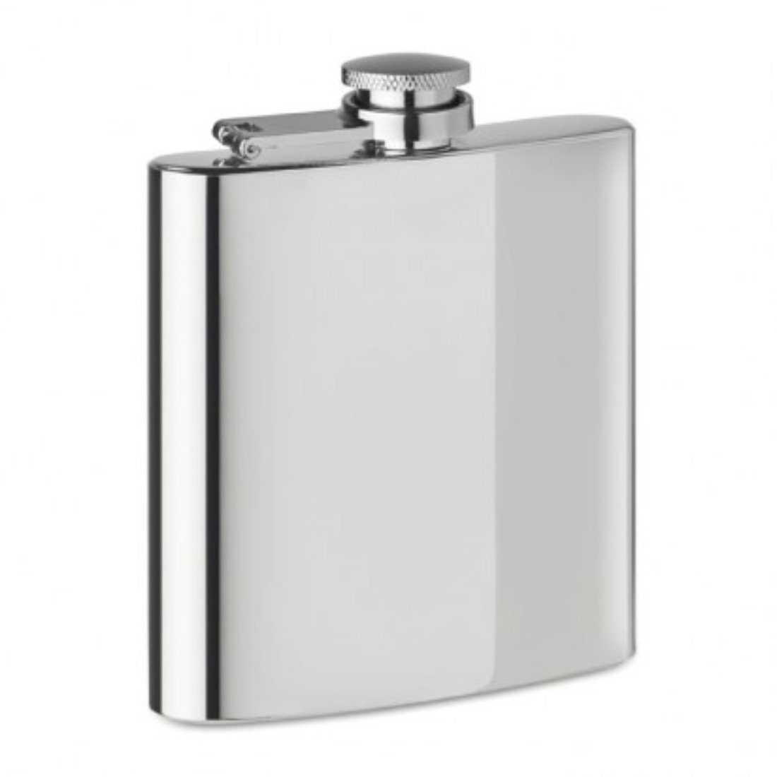Qivee Flachmann 0,5L, Edelstahl, Leichtgewichtig, Inklusive Abdeckung, Auslaufsicher