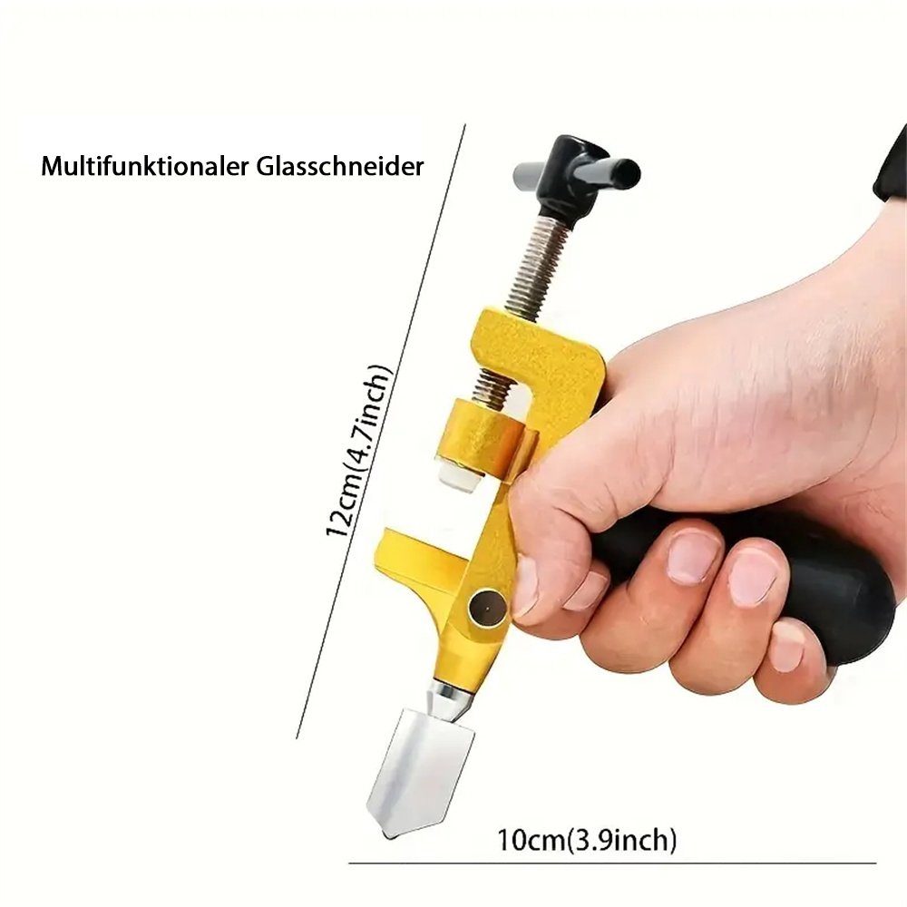 Glasbaustein-Schneidwerkzeug manueller Glasschneidewerkzeug Tragbares – Fliesenschneider TUABUR