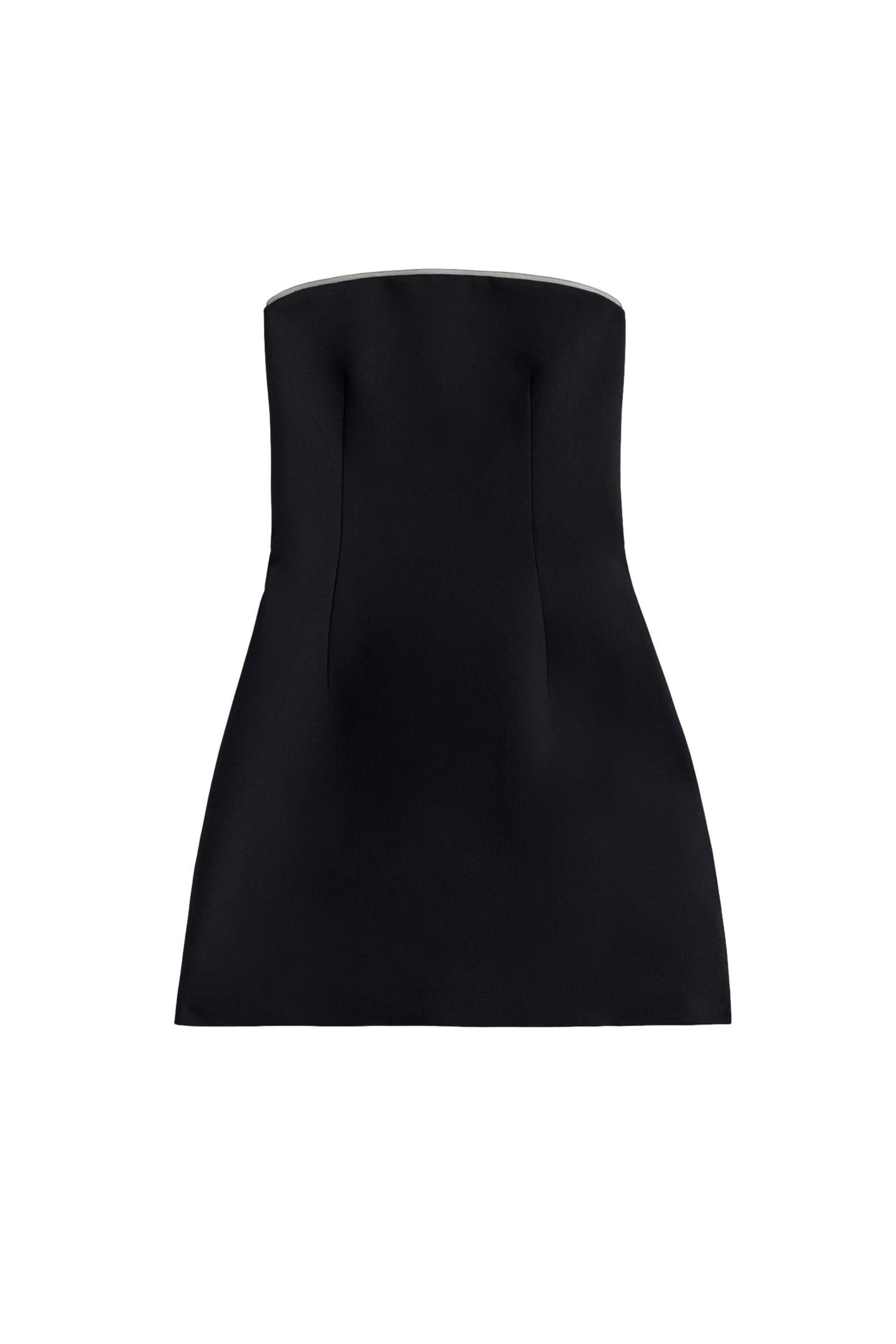 Bhoem Minikleid BHOEM Enges Minikleid mit Carmen-Ausschnitt (1-tlg)