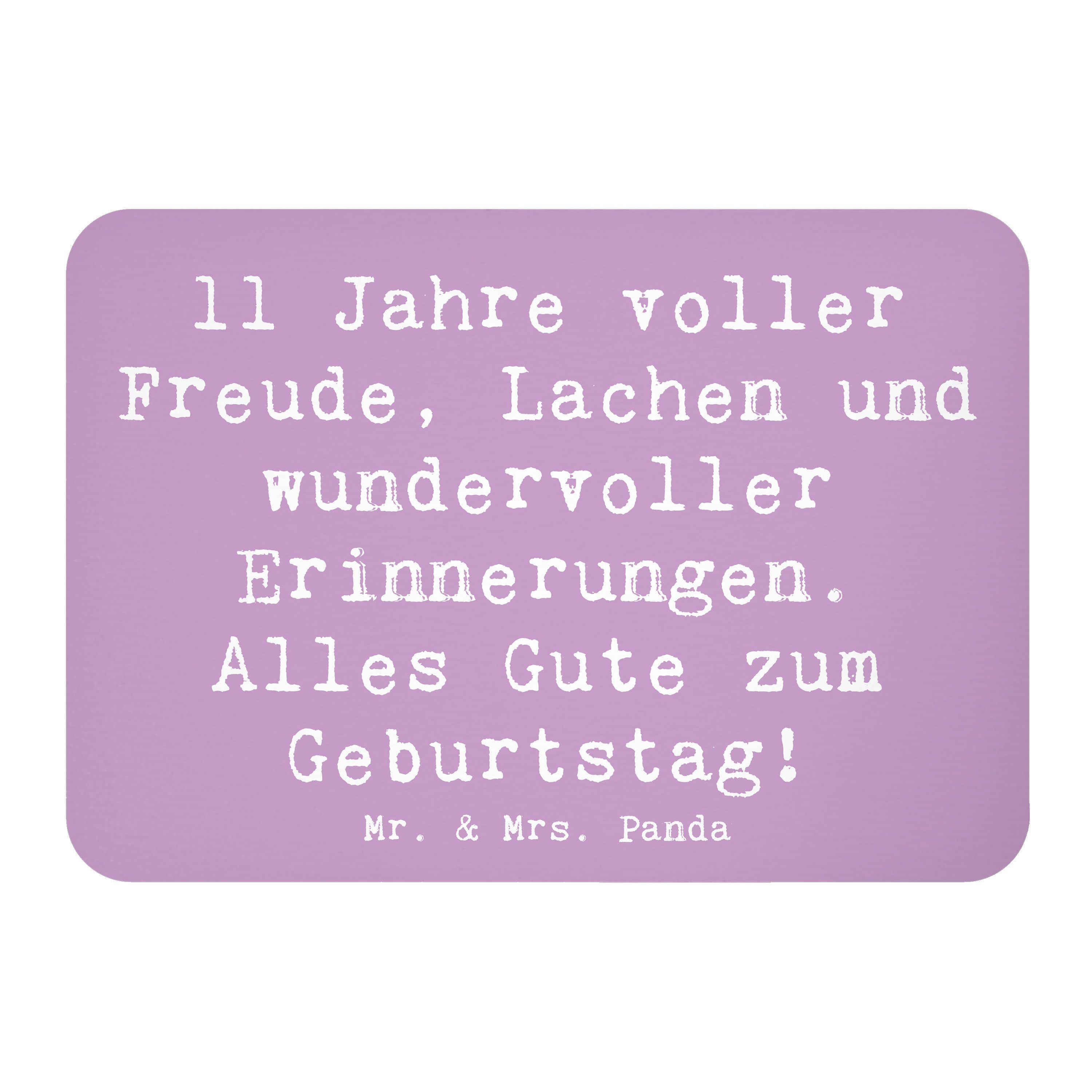 Magnet Spruch 11. Geburtstag - Lavendeltraum - Geschenk, elfter Geburtstag