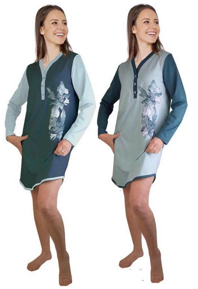 Consult-Tex Nachthemd DW904dp (2er-Pack) bequem zu tragen