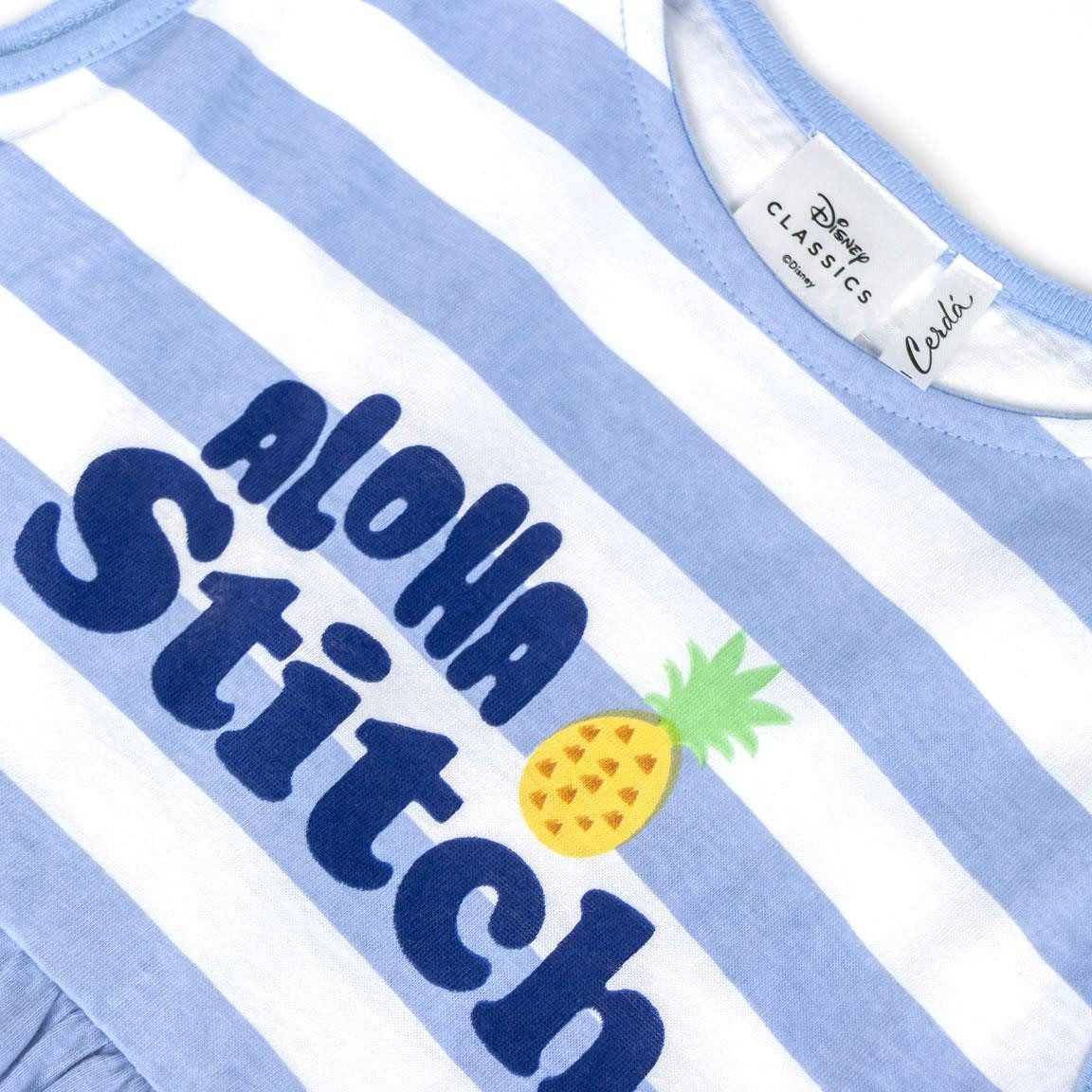 Lilo & Stitch Midikleid Lilo & Stitch Mädchen Kleid aus 100% Baumwolle, Größen 110-152
