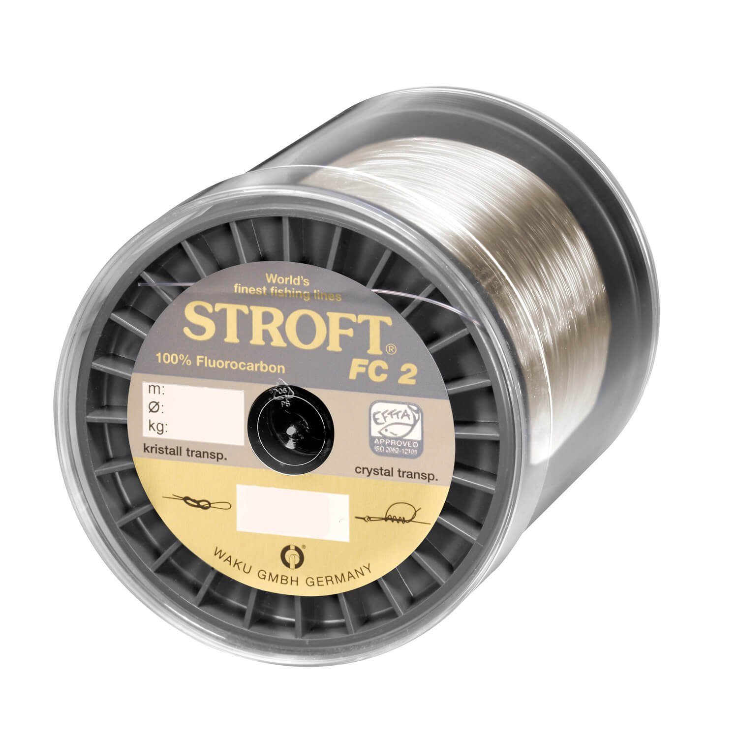 STROFT 1000m, FC2 Angelschnur Fadendurchmesser, Schnur Länge, mm Stroft Tragkraft 0.09 (1-St), m 1.0kg Fluorocarbon 1000