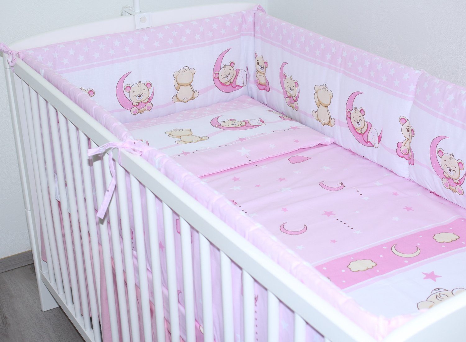 Primawela Bettnestchen Nestchen 420 cm Bettumrandung Baby Bett Kinder Nest Kopfumrandung