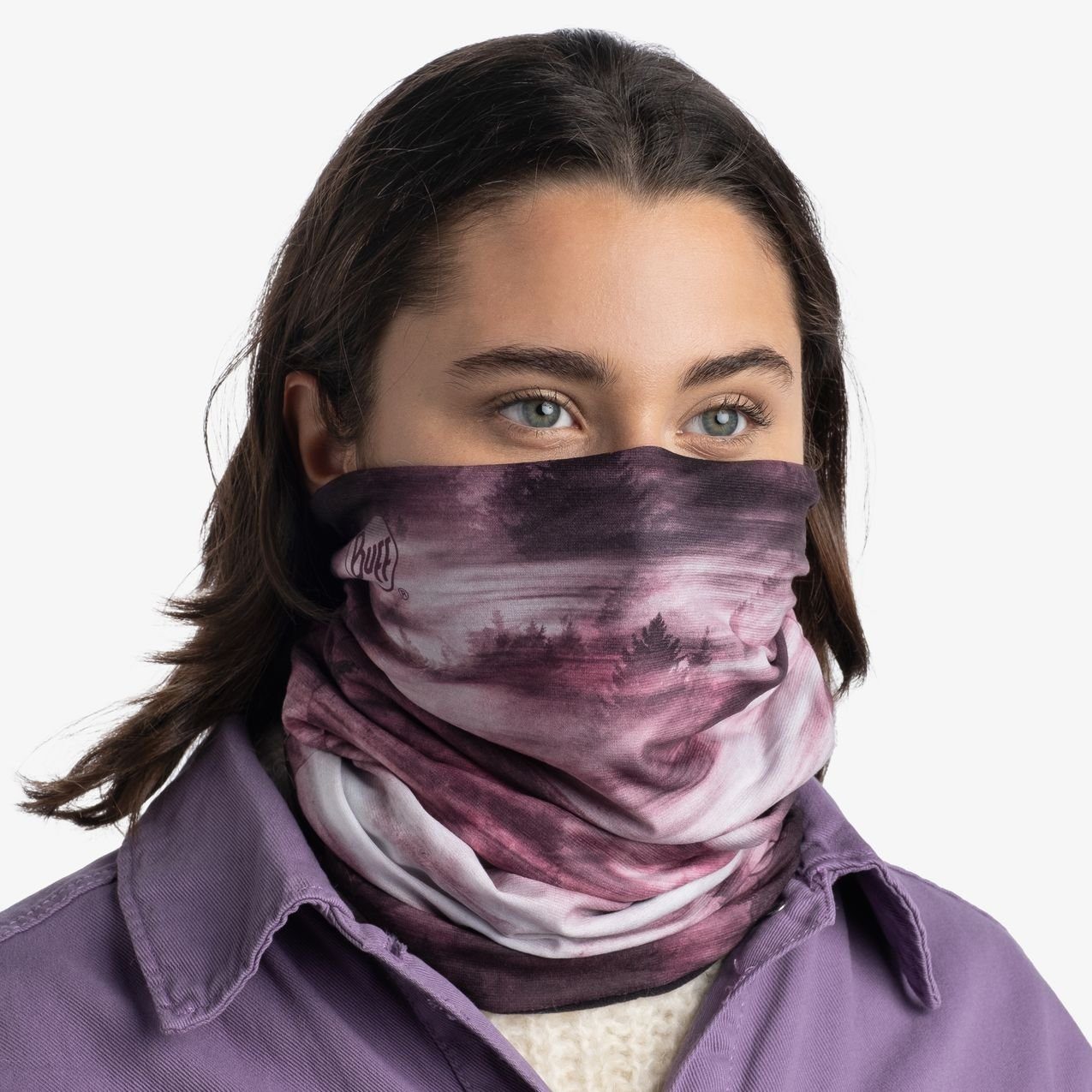 Buff Halswärmer Buff Reversible Multifunktionstuch Polar Violett