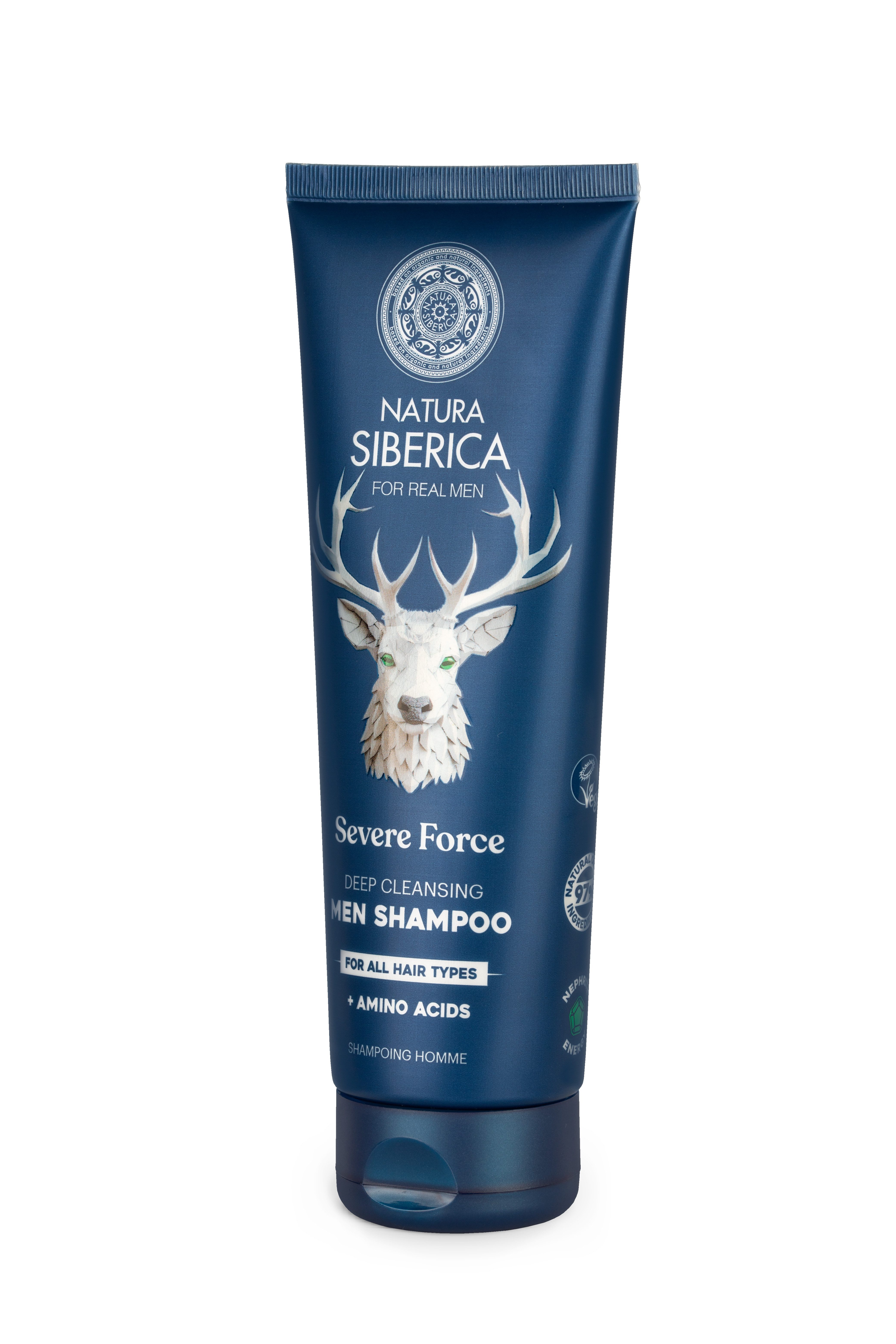 Natura Siberica Haarshampoo Men Severe Force. Deep Cleansing Men Shampoo. For all hair types