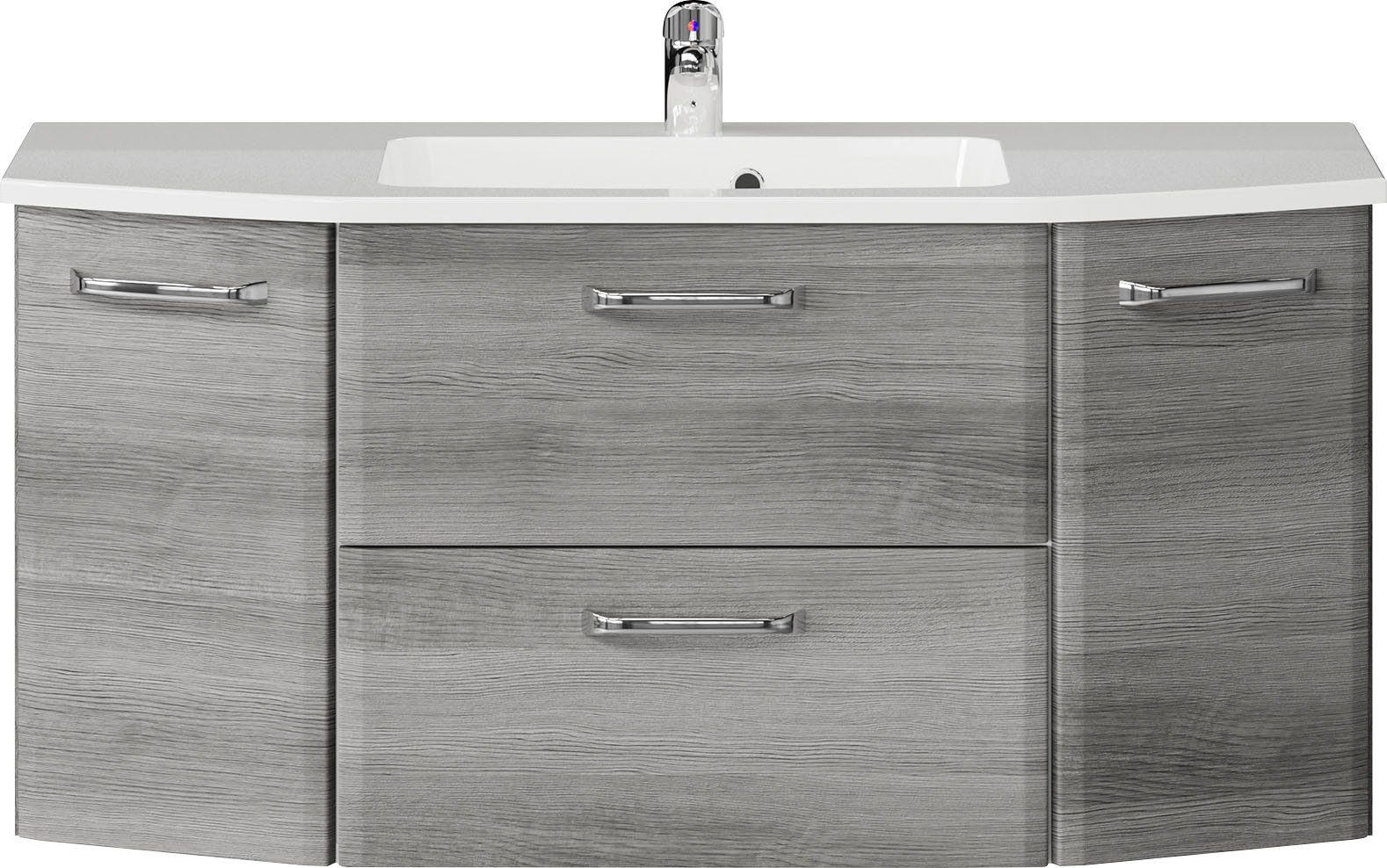 Saphir Waschtisch Quickset Waschplatz, Mineralmarmor-Waschtisch, 112 cm bre günstig online kaufen