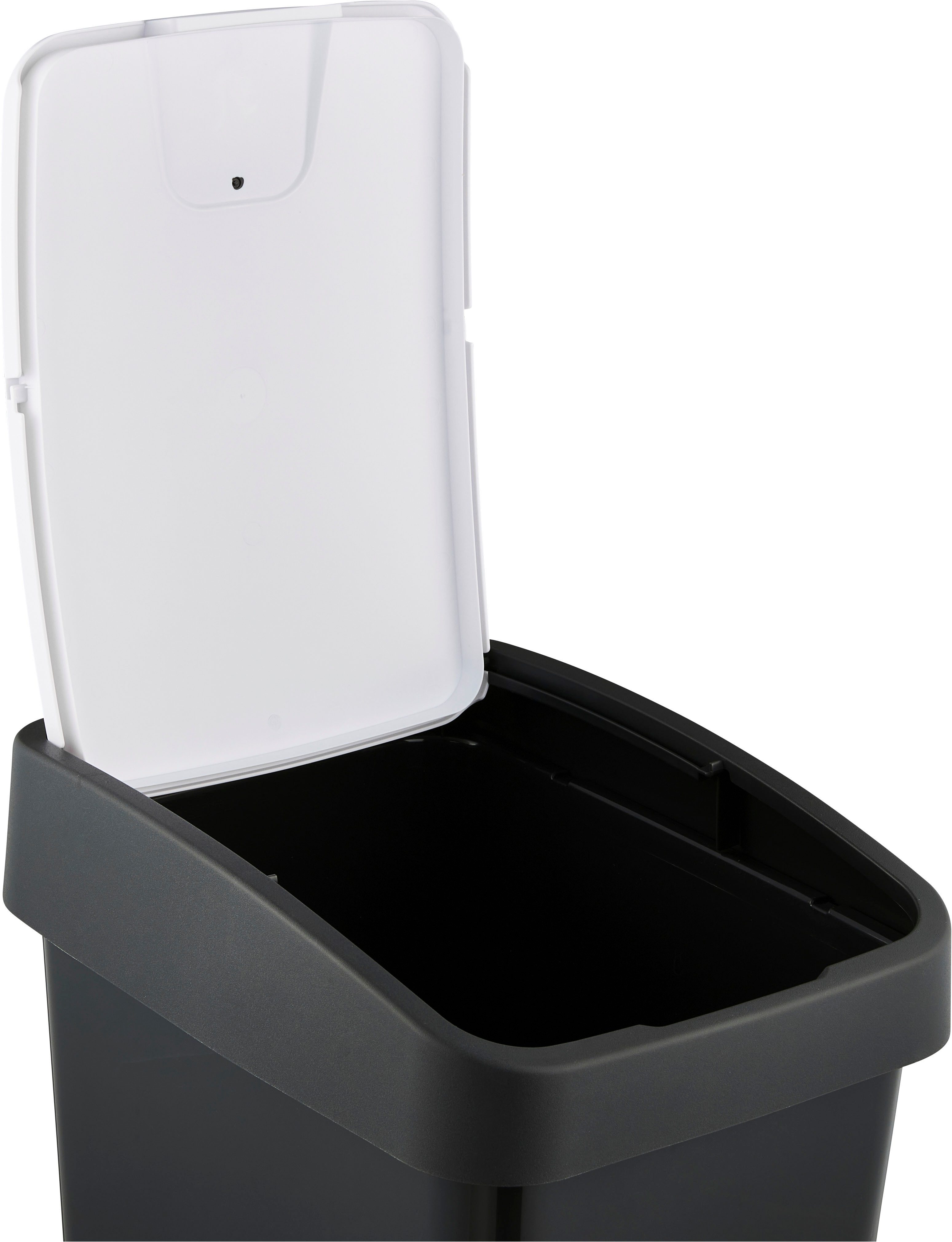 keeeper Mülleimer magne, Abfallbehälter mit Flip-Deckel, 40 x 30 x 61,5 cm, 45 l, komfortabler Soft-Touch-Point, Made in Europe