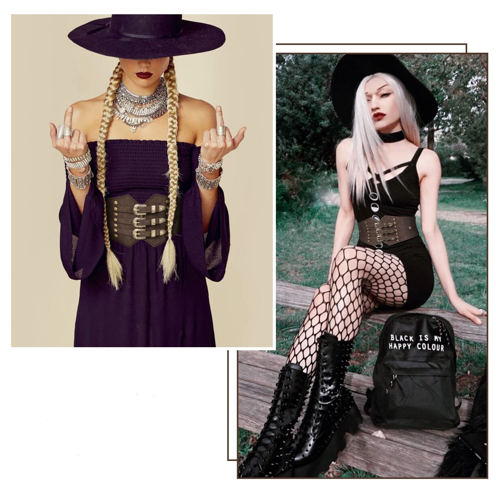 Coonoor Taillengürtel Damen Korsett Vintage Breiter Schnürgürtel Elastische günstig online kaufen