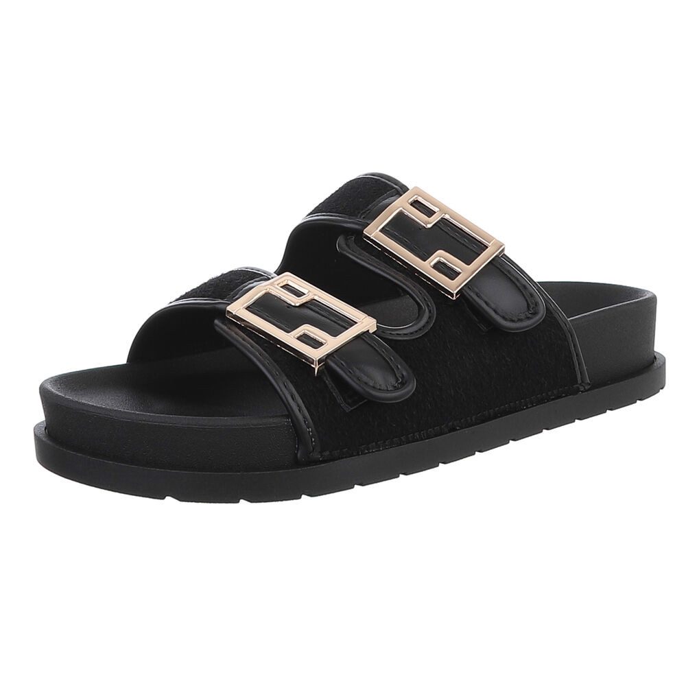 Ital-Design Bequeme Damen-Sandalen mit Schnallen fürs Freizeitstyling Panto günstig online kaufen