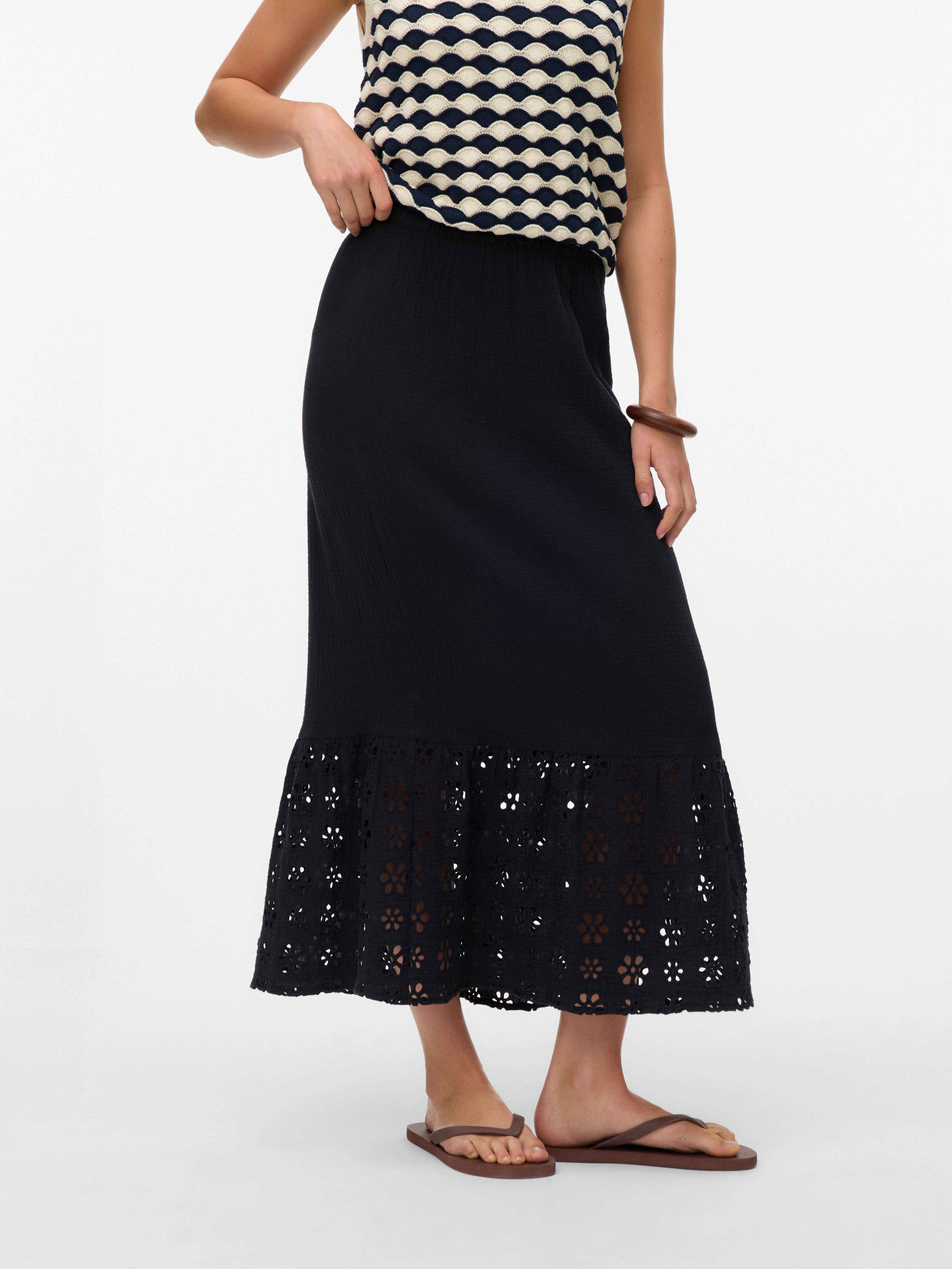 Maxirock VMNATALI HW ANCLE SKIRT WVN GA