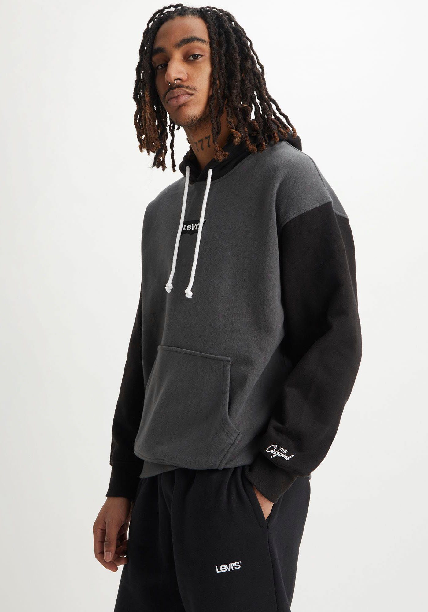 RELAXED grau-schwarz Levi's® GRAPHIC Hoodie