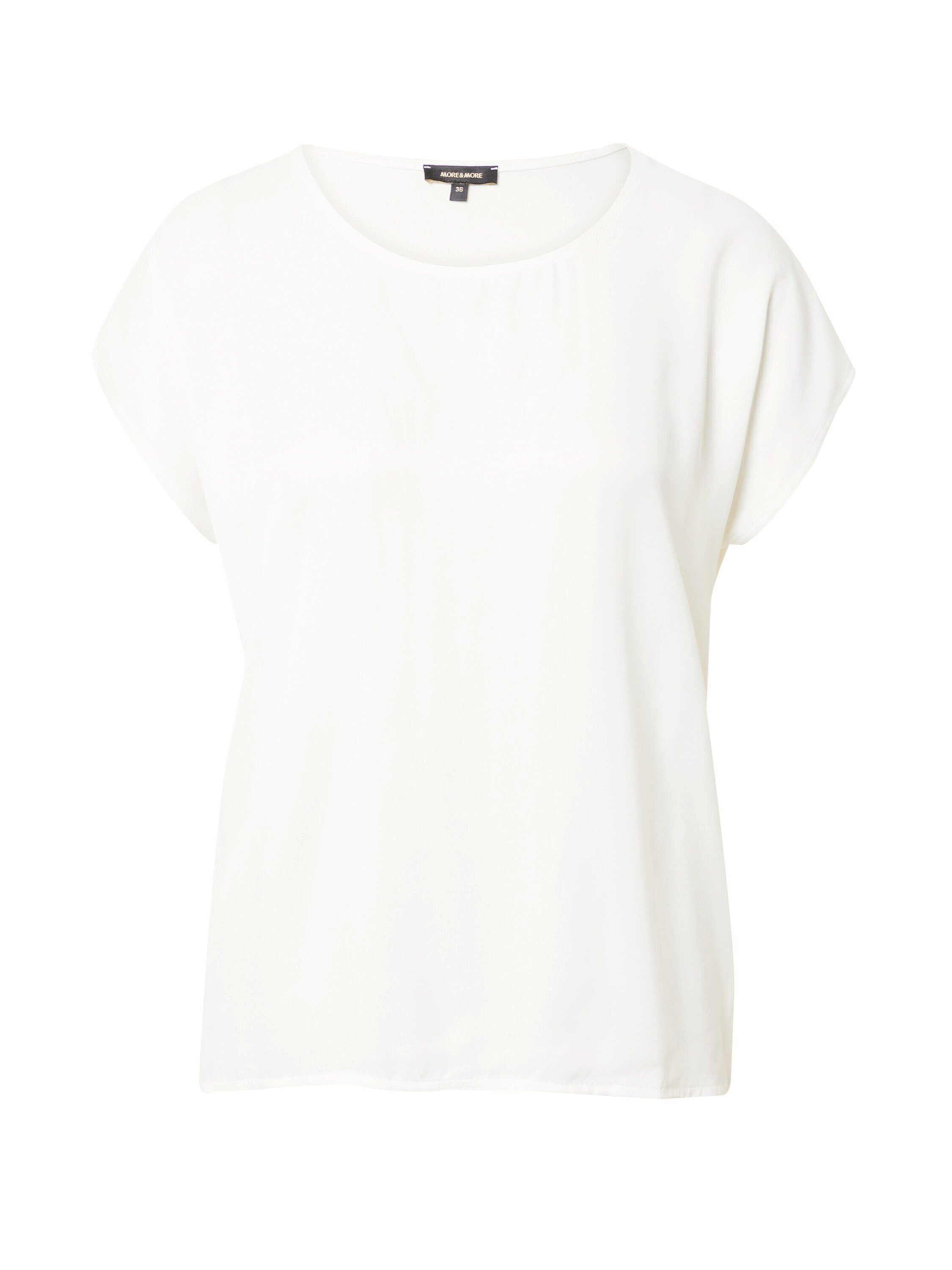 MORE&MORE T-Shirt Plain/ohne Details ecru (1-tlg)