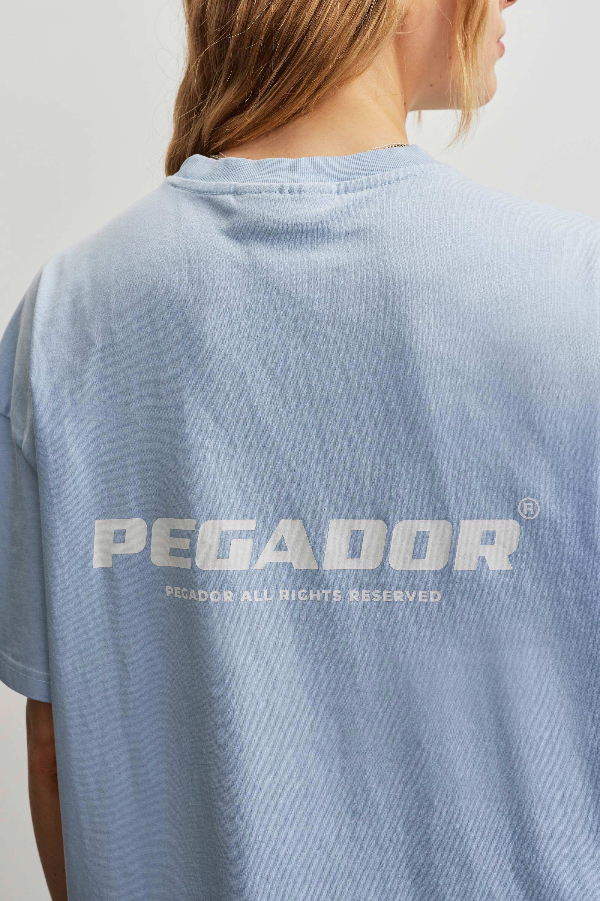 PEGADOR T-Shirt ARENDAL LOGO HEAVY OVERSIZED TEE Baumwolle, oversize – Bild 5 von 5