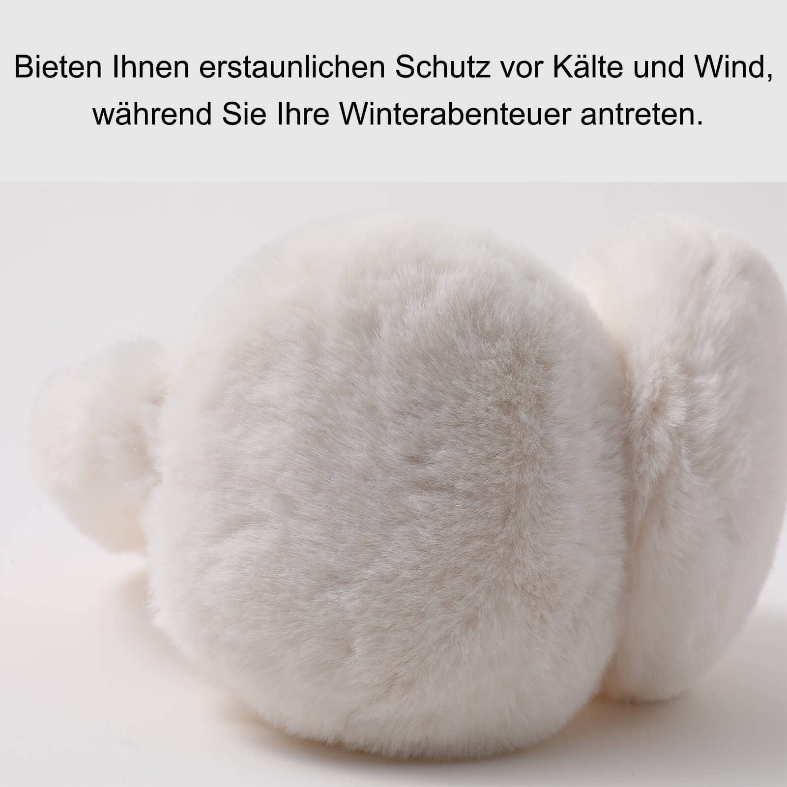 Coonoor Ohrenwärmer Ohrenschützer für Damen Faltbare Pelzige Ohrenwärmer für Winter