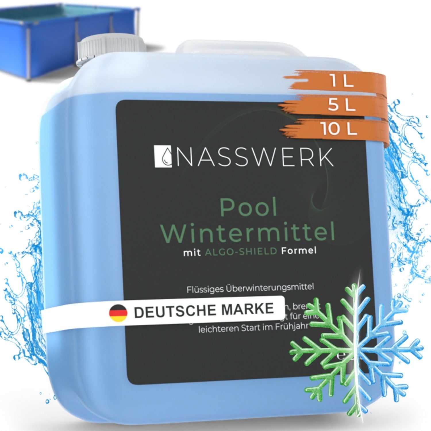 Nasswerk® Poolpflege Effektives Pool Wintermittel mit ALGO-SHIELD Formel, E günstig online kaufen