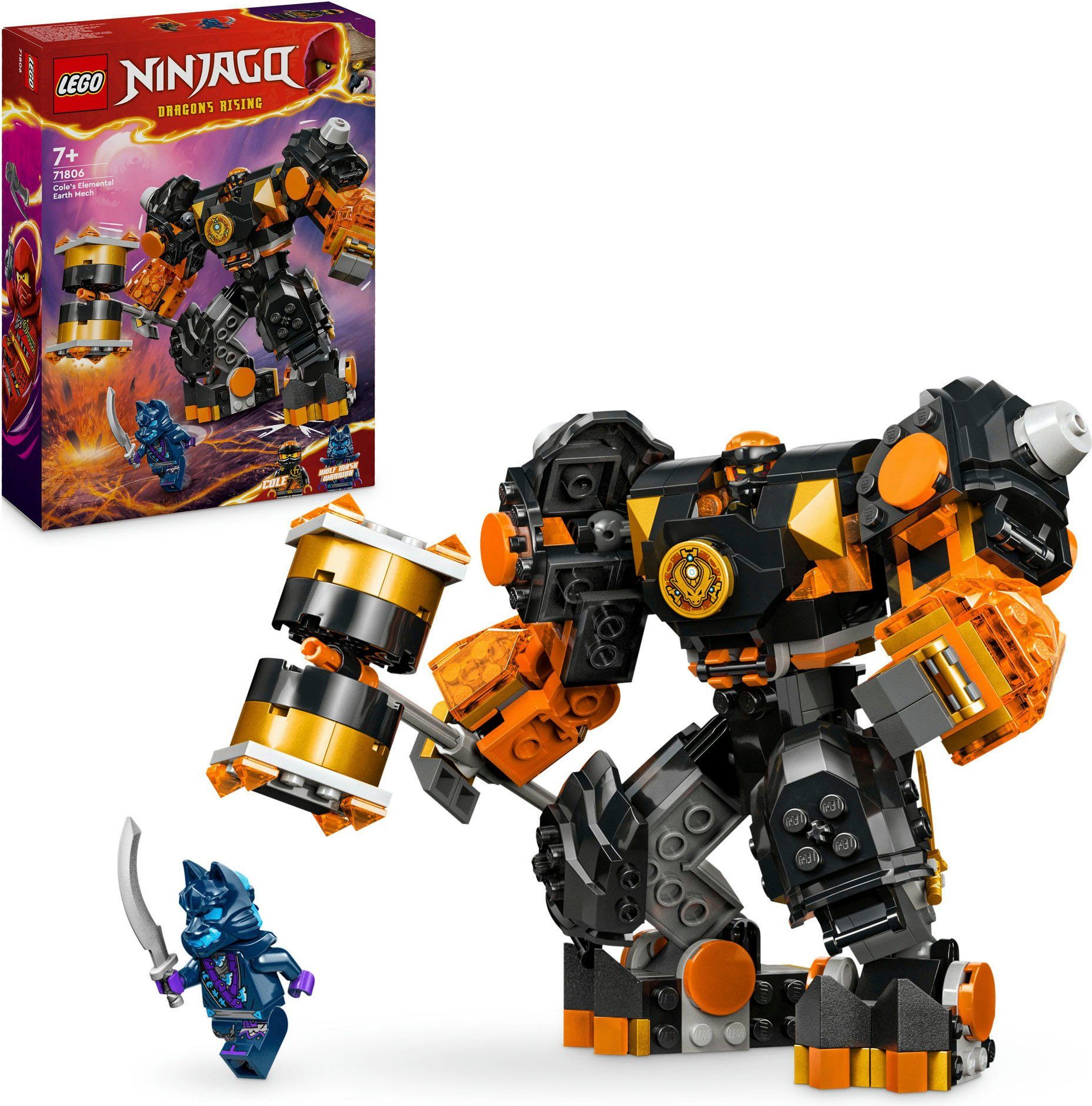 LEGO® Konstruktionsspielsteine Coles Erdmech (71806), LEGO Ninjago, (235 St), Made in Europe