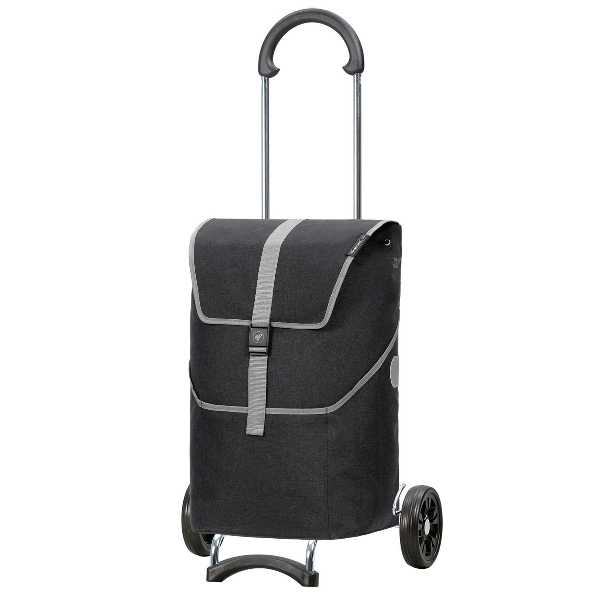 Andersen Einkaufstrolley Scala Shopper, 36 l, Reflektoren schwarz