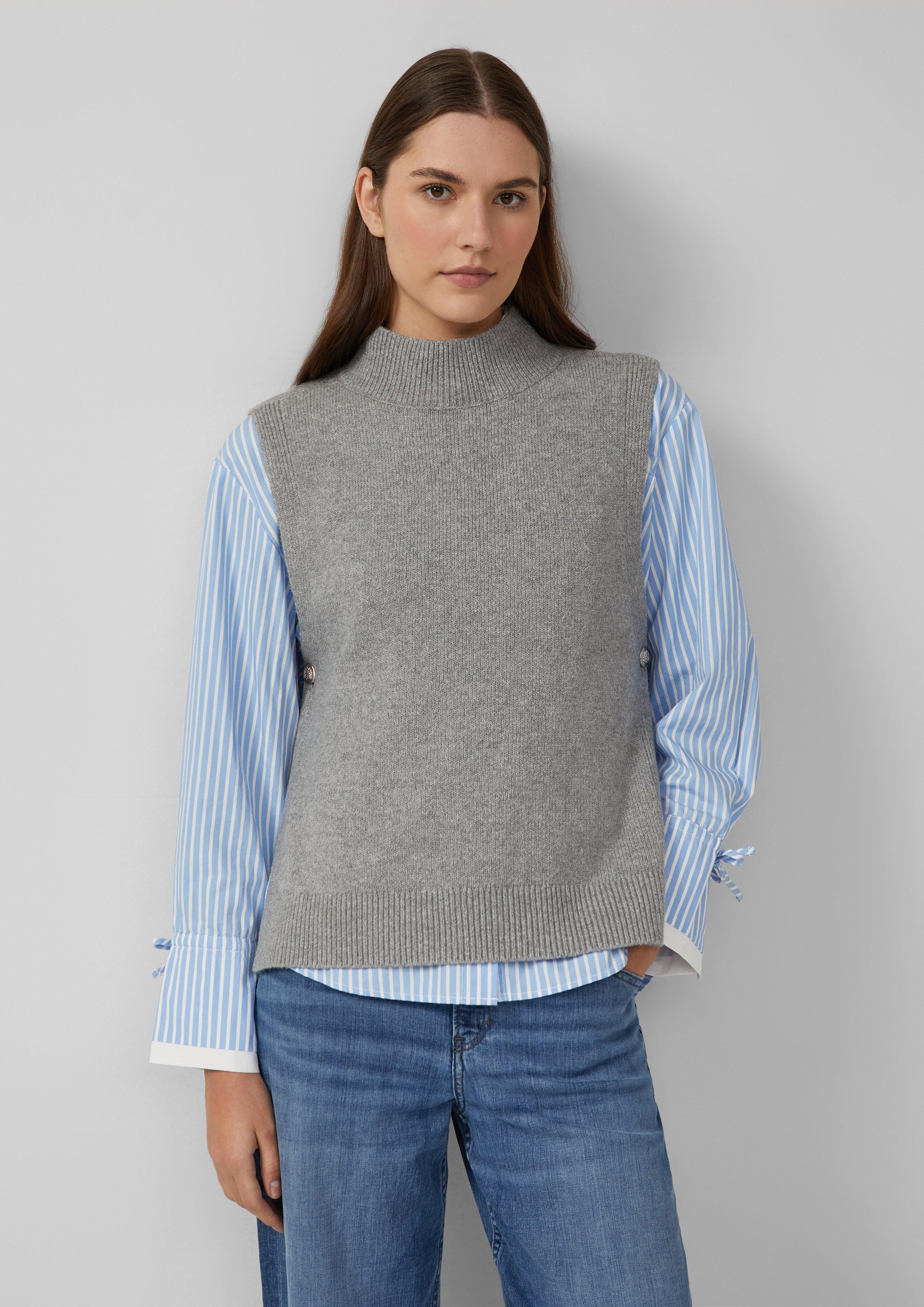s.Oliver Strickpullover Weicher Strickpullunder mit Stehkragen günstig online kaufen