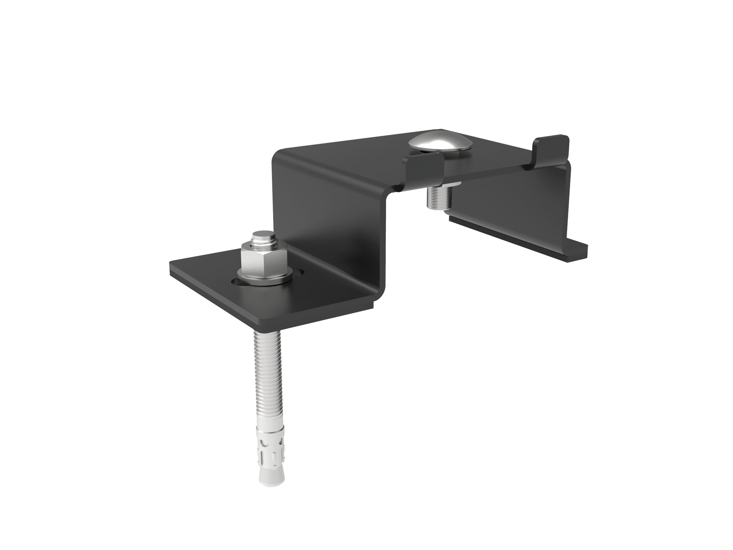 Intellisolaris Solarmodul PV-Halterung Railless für geneigte Bitumen- & Metalldächer (1 Paar), (Set), Korrosionsbeständig, Montagezubehör