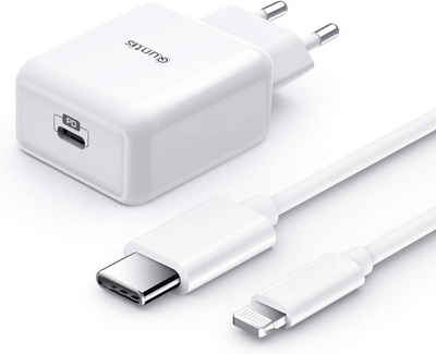Elegear 18W USB-C iPhone Schnellladegerät mit 2m Typ C Kabel USB-Ladegerät (Fast Charge)