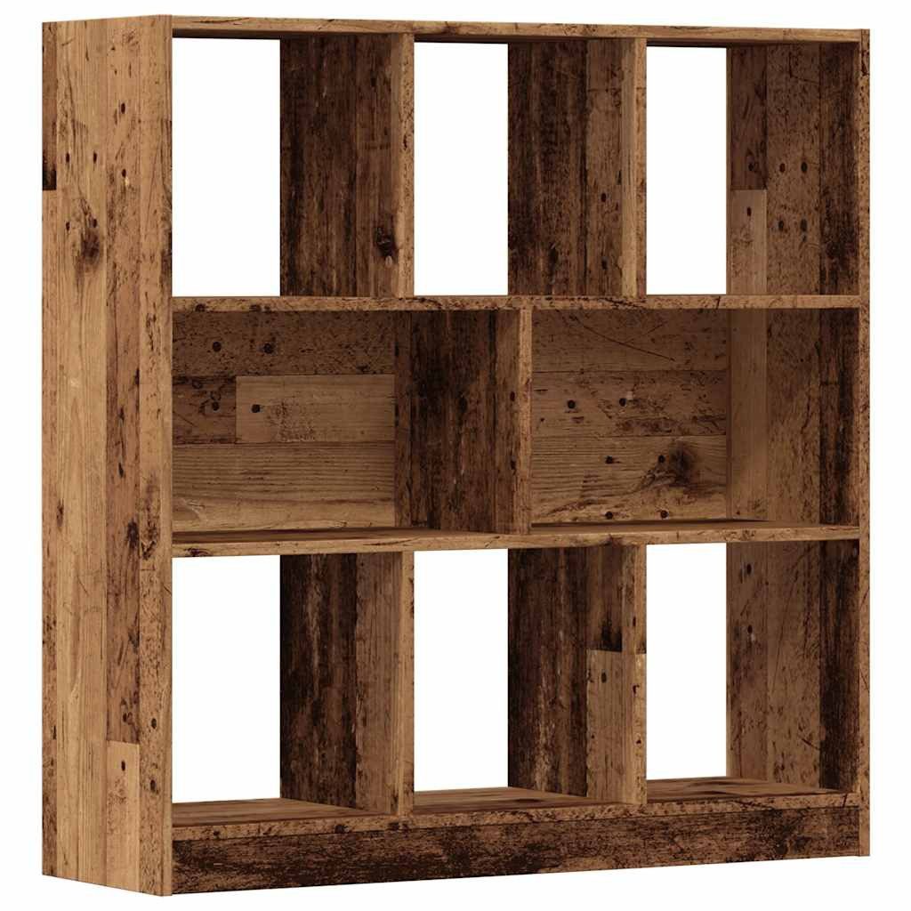 vidaXL Bücherregal NA Bücherregal Altholz-Optik 97,5x29,5x100 cm Spanplatte