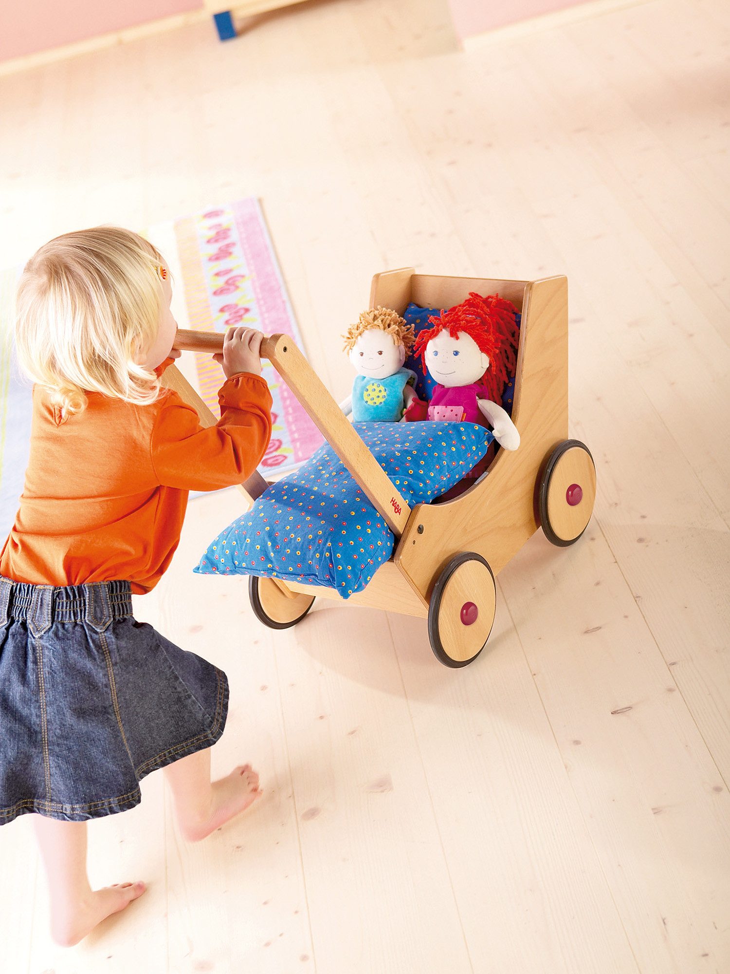 Haba Puppenwagen Puppenwagen Natur, unisex neutral