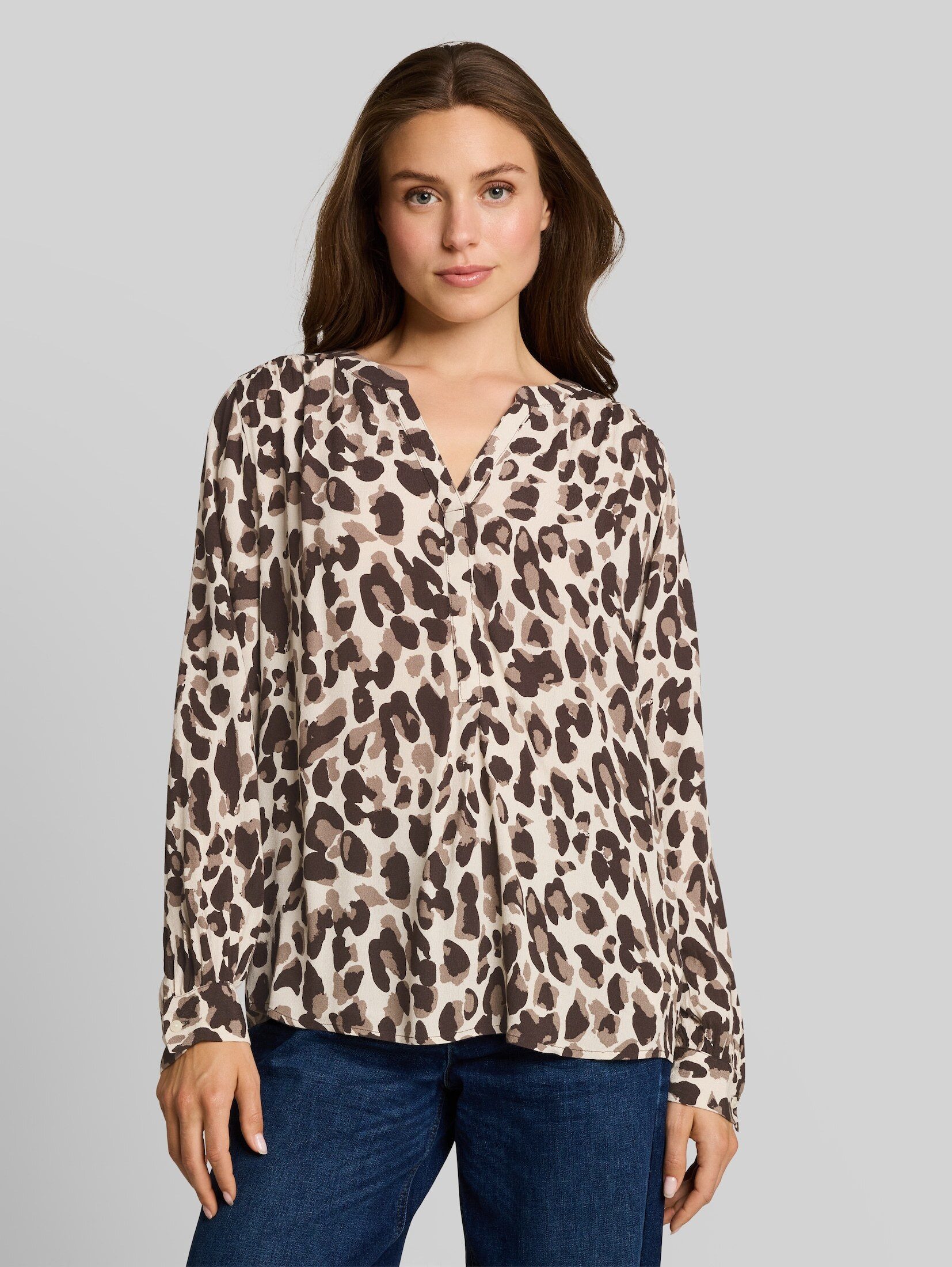 TOM TAILOR Langarmbluse Blusen & Shirts Bluse aus Viskose
