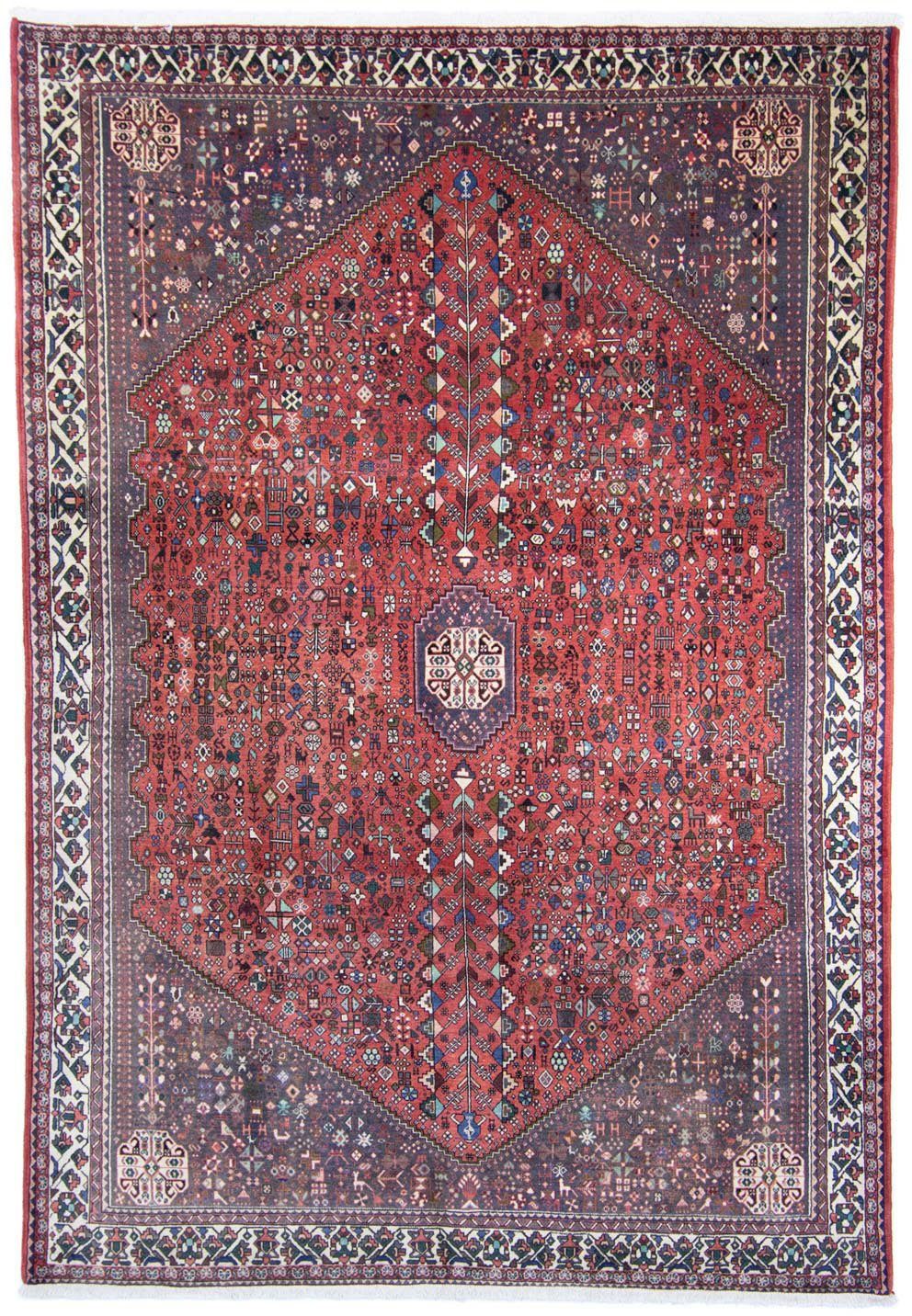 Wollteppich Abadeh Medaillon Rosso 292 x 198 cm, morgenland, rechteckig, Höhe: 10 mm, Unikat mit Zertifikat