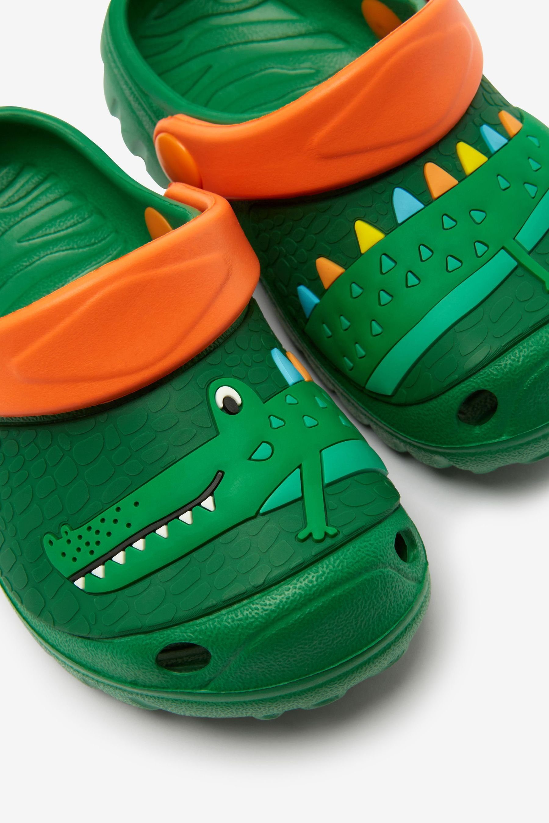 Next Green Crocodile (1-tlg) Clog Clogs