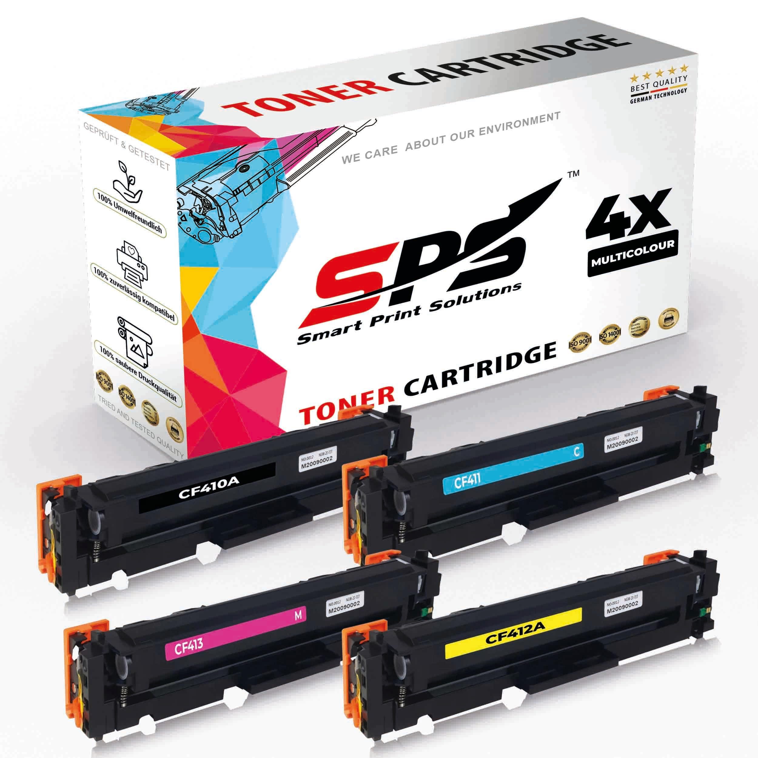 SPS Tonerkartusche Kompatible Druckertoner für HP - CF410A, BCYM, (4er Pack, 4-St)