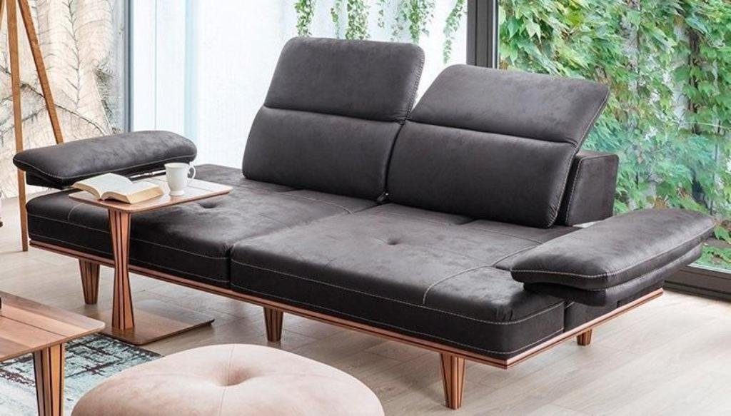 Polster 1 Dreisitzer Europa Sofas Sofa in Multifunktion Made Teile, Möbel Couchen 232cm, Sofa Couch JVmoebel