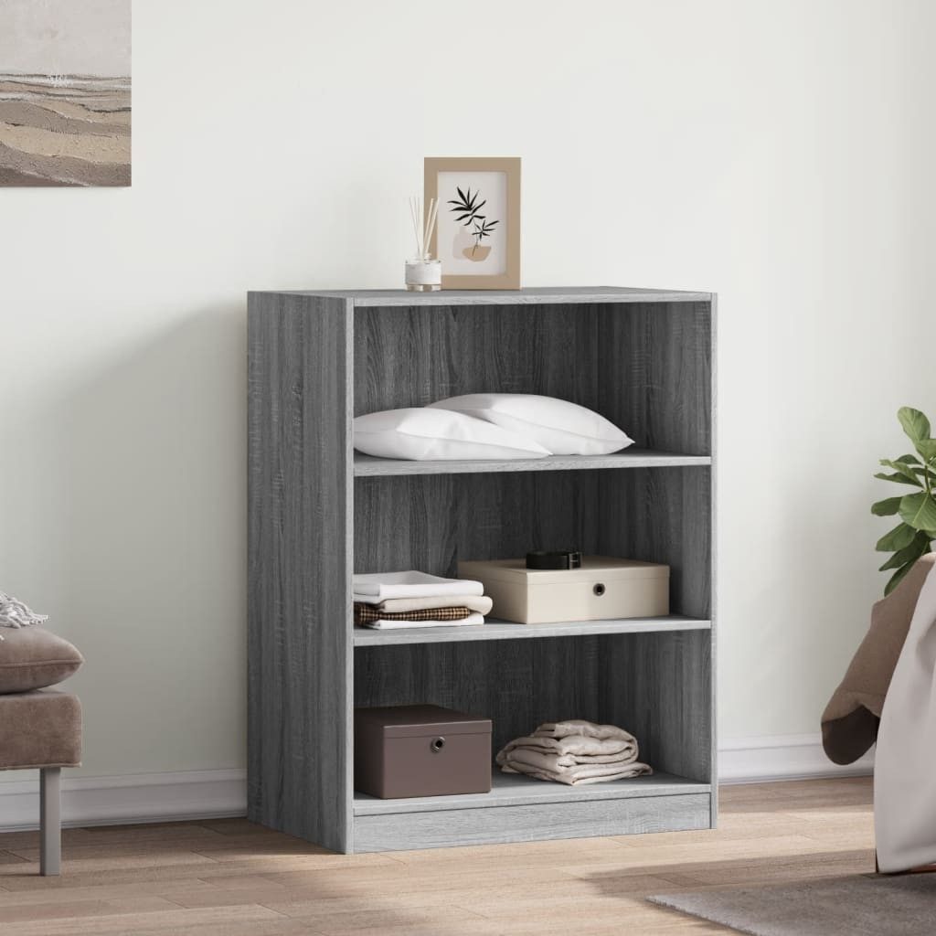 vidaXL Kleiderständer Kleiderschrank Grau Sonoma 77x48x102 günstig online kaufen