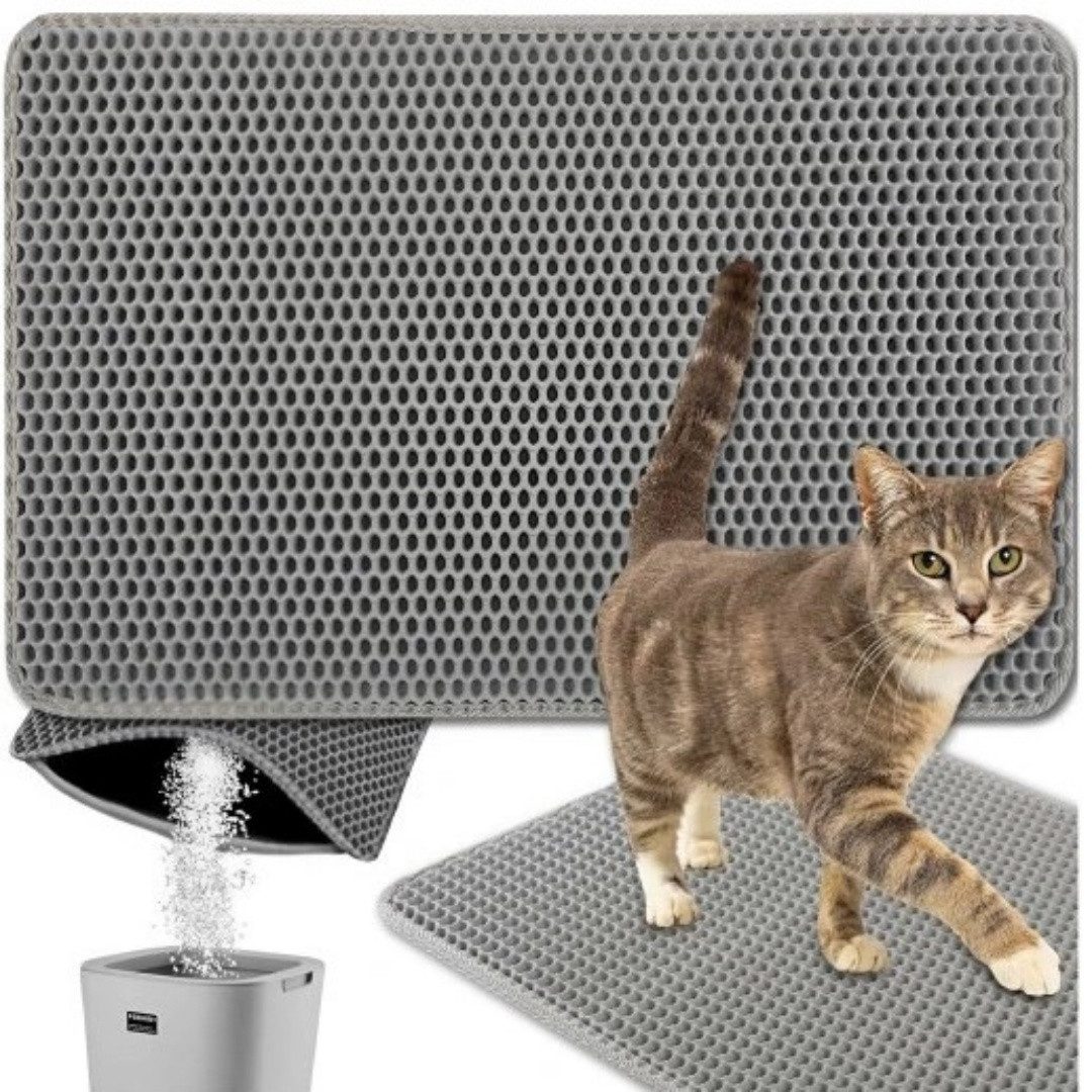 OKWISH Katzentoilette Katzenstreu Matte Doppelte Katzenklomatte Bienenwabe günstig online kaufen