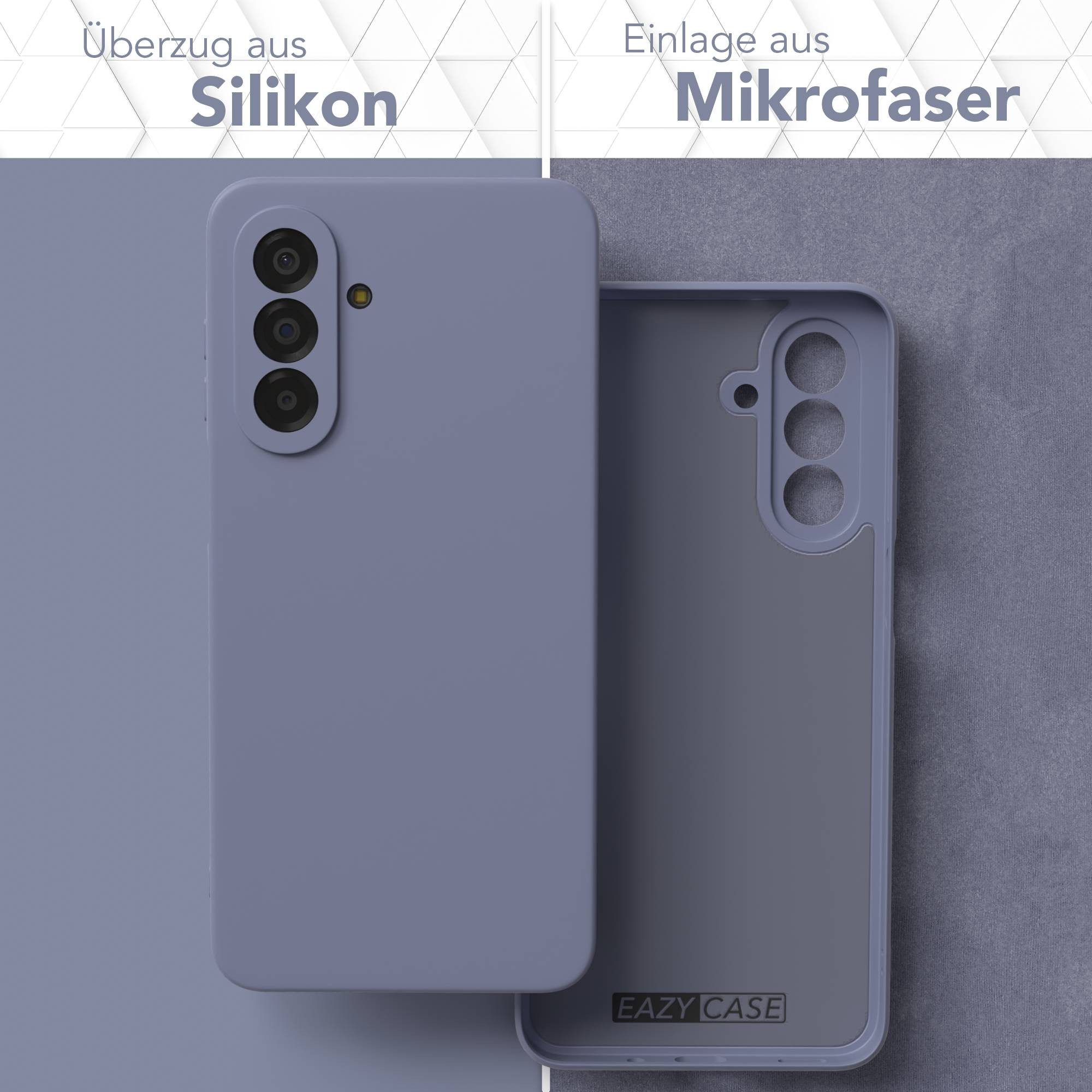EAZY CASE Handyhülle TPU Hülle für Samsung Galaxy A17 6,7 Zoll, Silikon Schutzhülle mit Kameraschutz Matt Back Cover Soft Eis Blau – Bild 3 von 5
