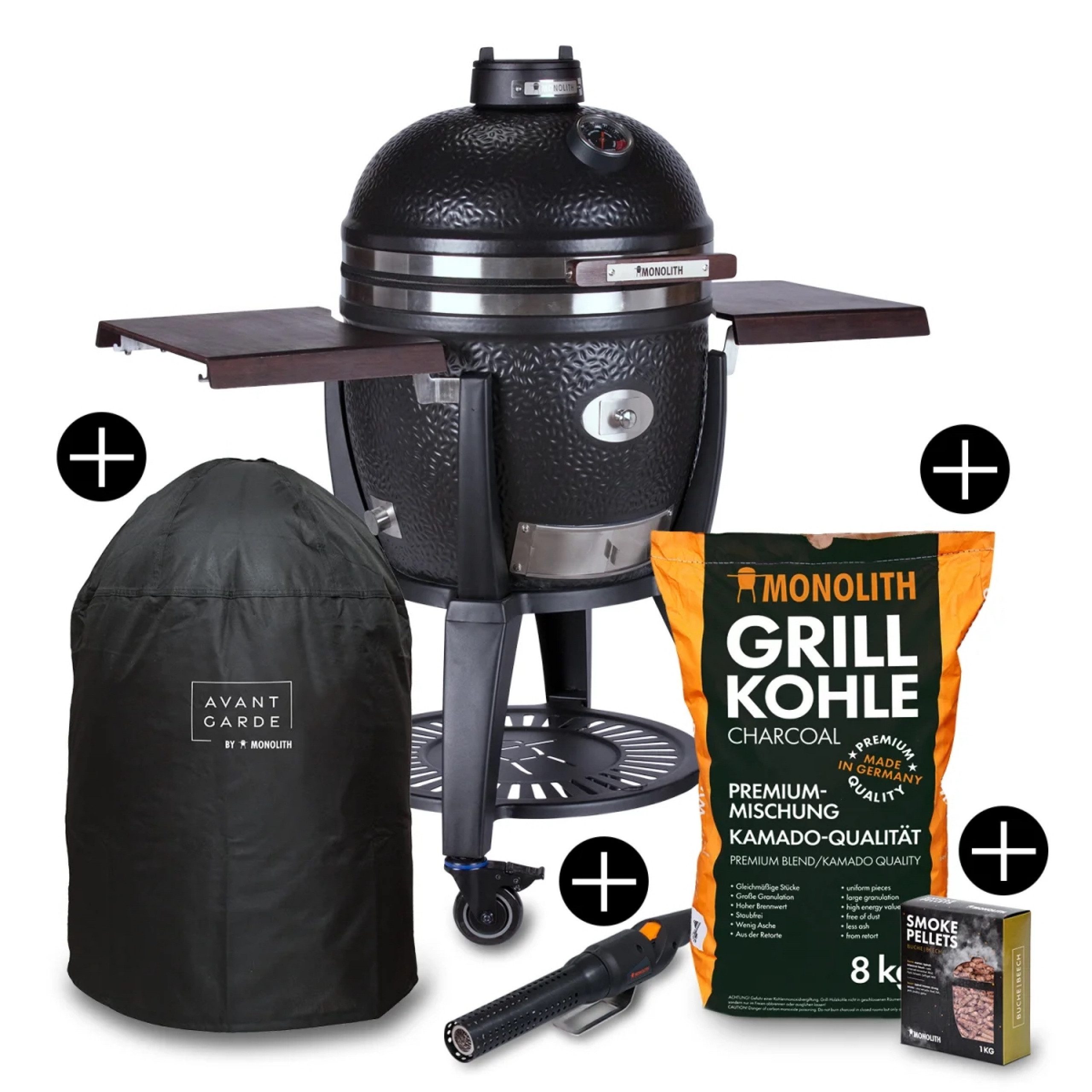 MONOLITH Keramikgrill Monolith Starterset AVANTGARDE.55 Keramikgrill mit Gestell inkl.