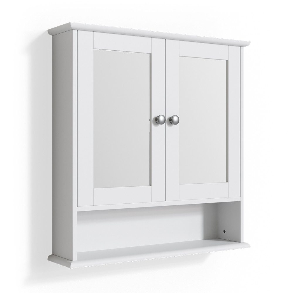 Vicco Badezimmerspiegelschrank Bianco, Weiß, 56 x 58 cm günstig online kaufen