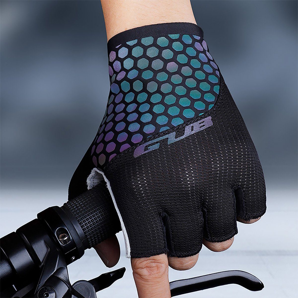 GUB Fahrrad Schaumstoff-Posterung Leder Handschuhe Fahrradhandschuhe mit MidGard