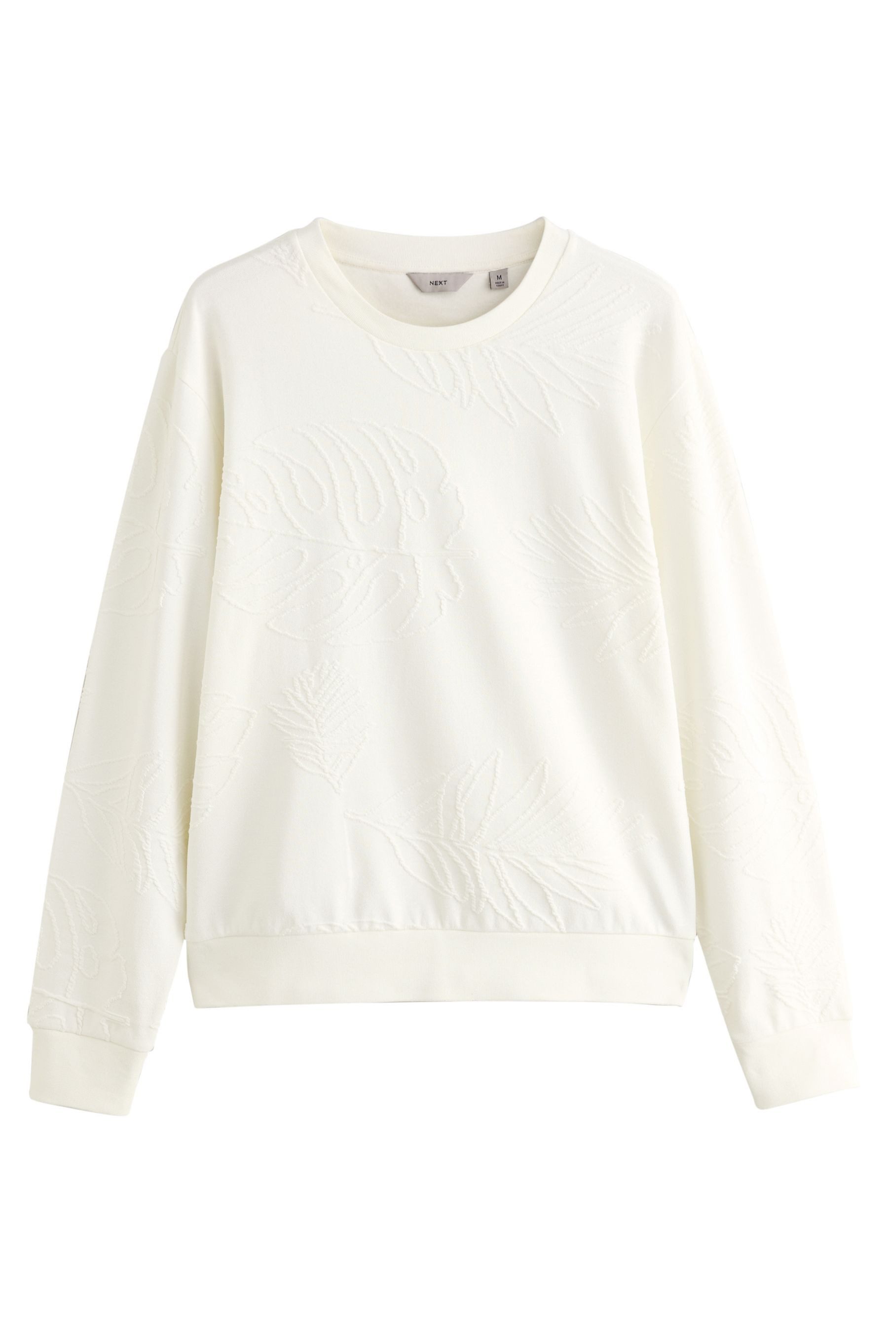 Next Sweater Strukturiertes Sweatshirt mit Rundhalsausschnitt günstig online kaufen