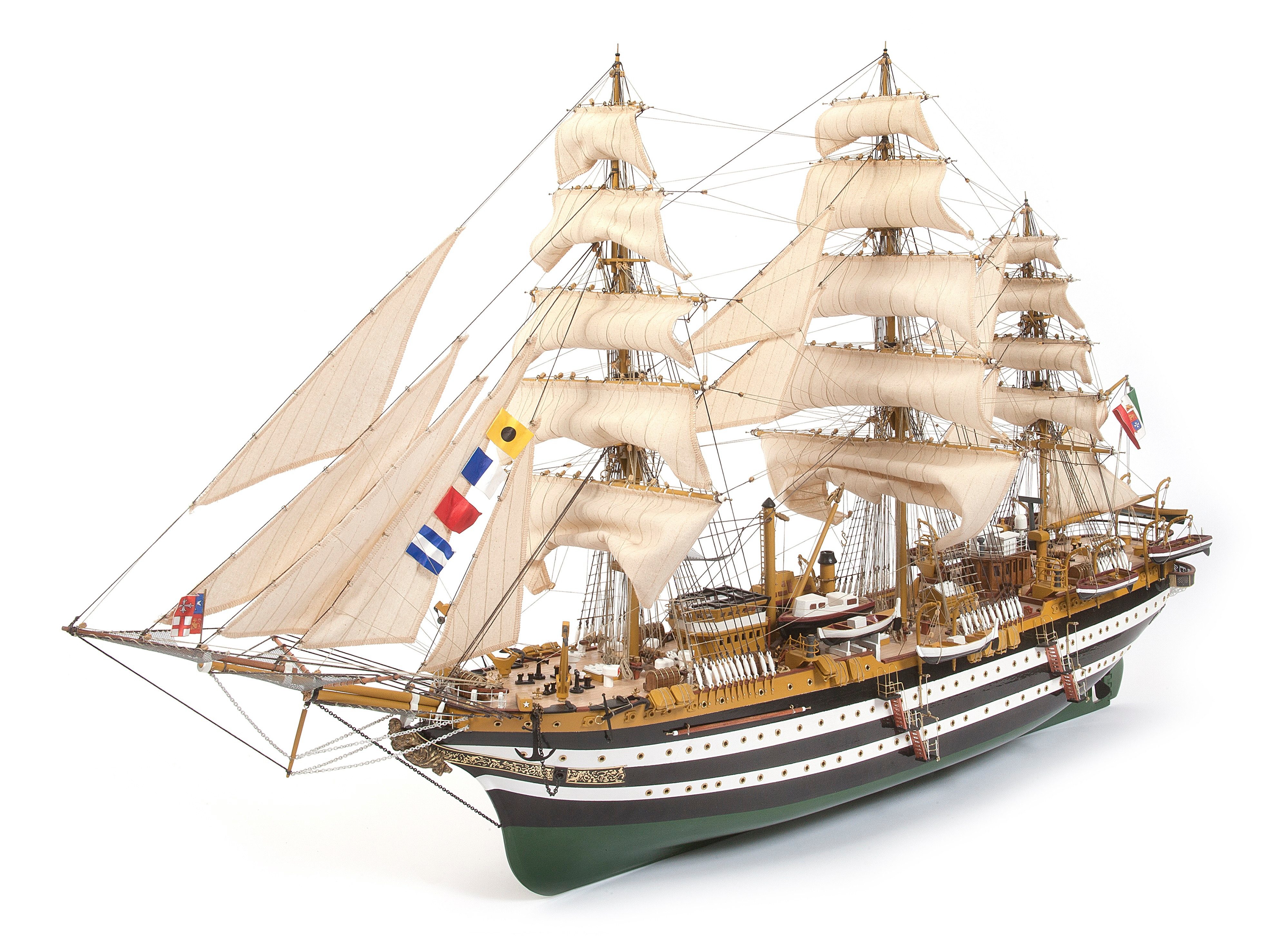 OcCre Modellbausatz Amerigo Vespucci Maßstab 1:100 Schiffsbausatz, (Schiff, 5933-tlg., Schiffsbausatz), Made in Europe