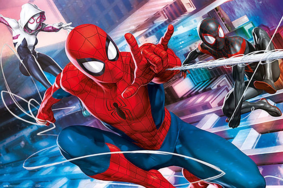 Grupo Erik Poster SpiderMan Poster Marvel Peter, Miles & Gwen 61 x 91,5 cm