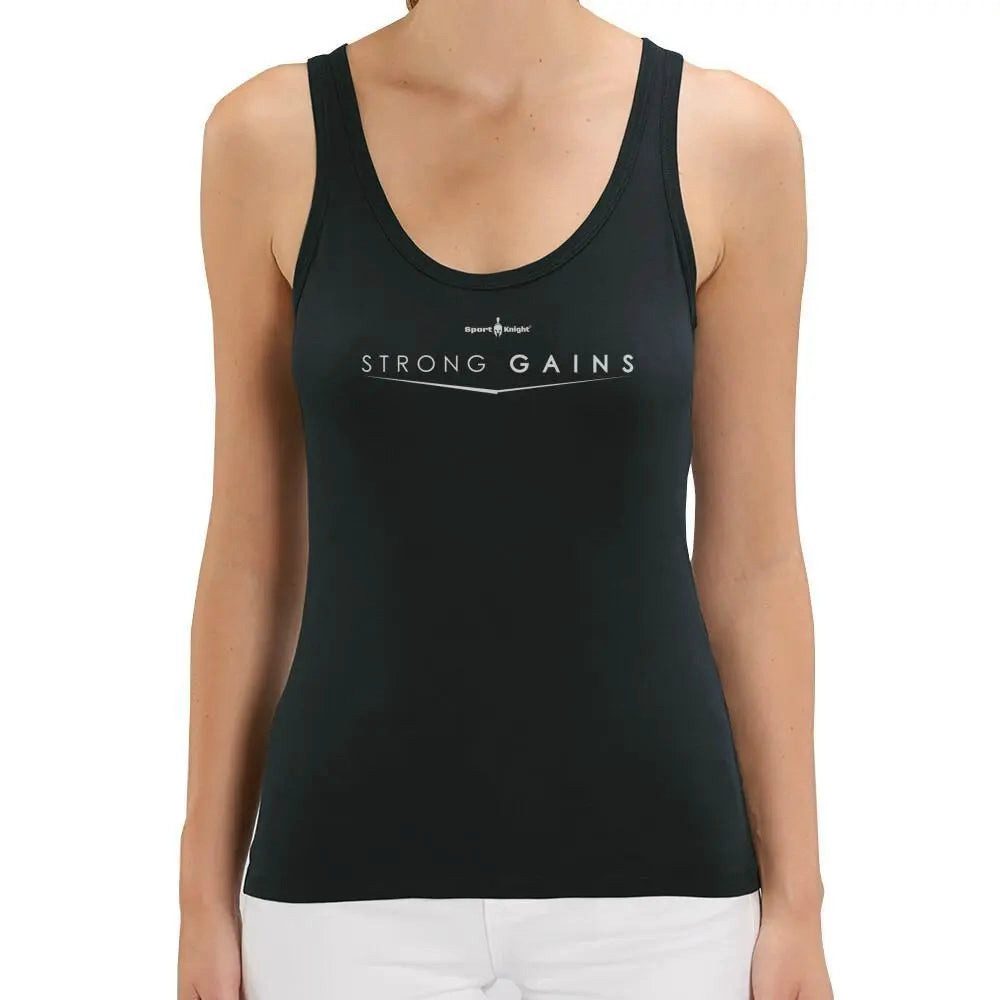 Sport-Knight® Tanktop Sport-Knight® Damen Fitness Tanktop "Strong Gains" günstig online kaufen