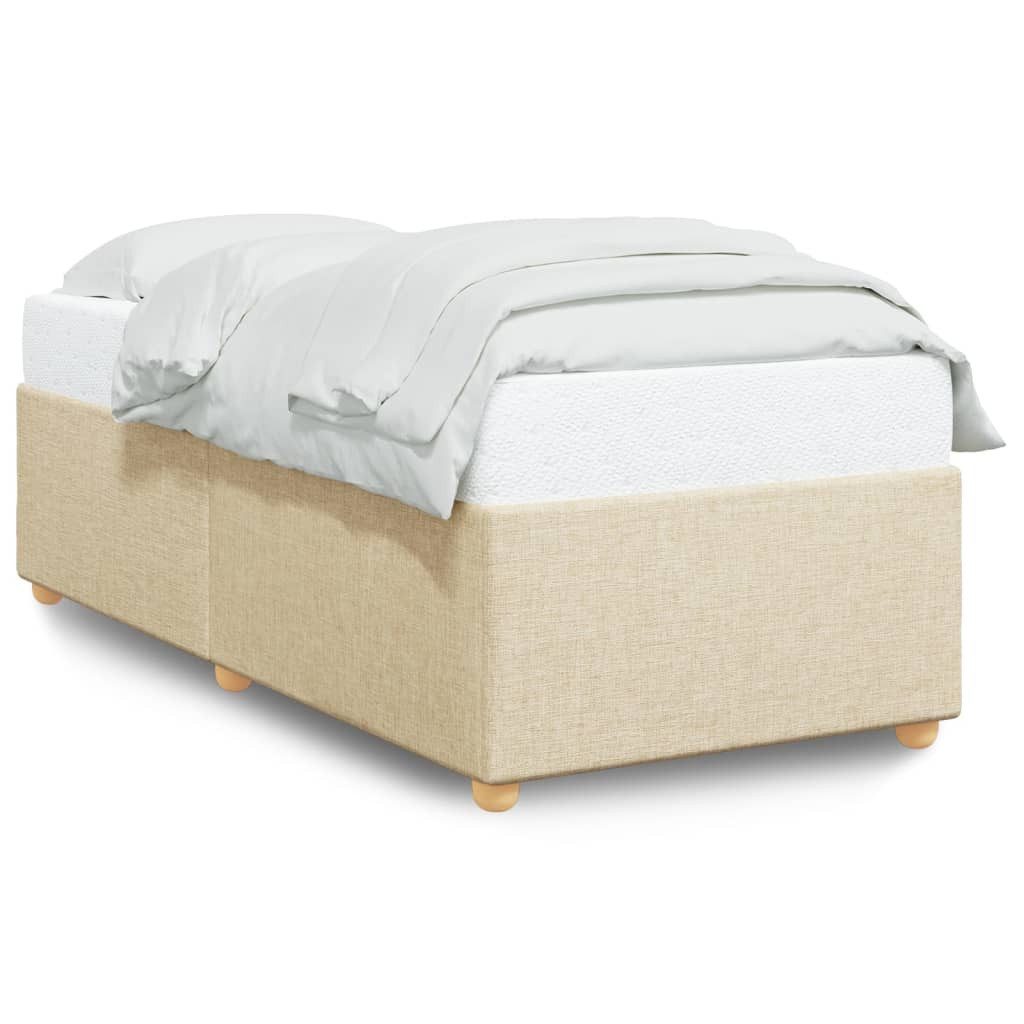 vidaXL Bett Bettgestell ohne Matratze Creme günstig online kaufen