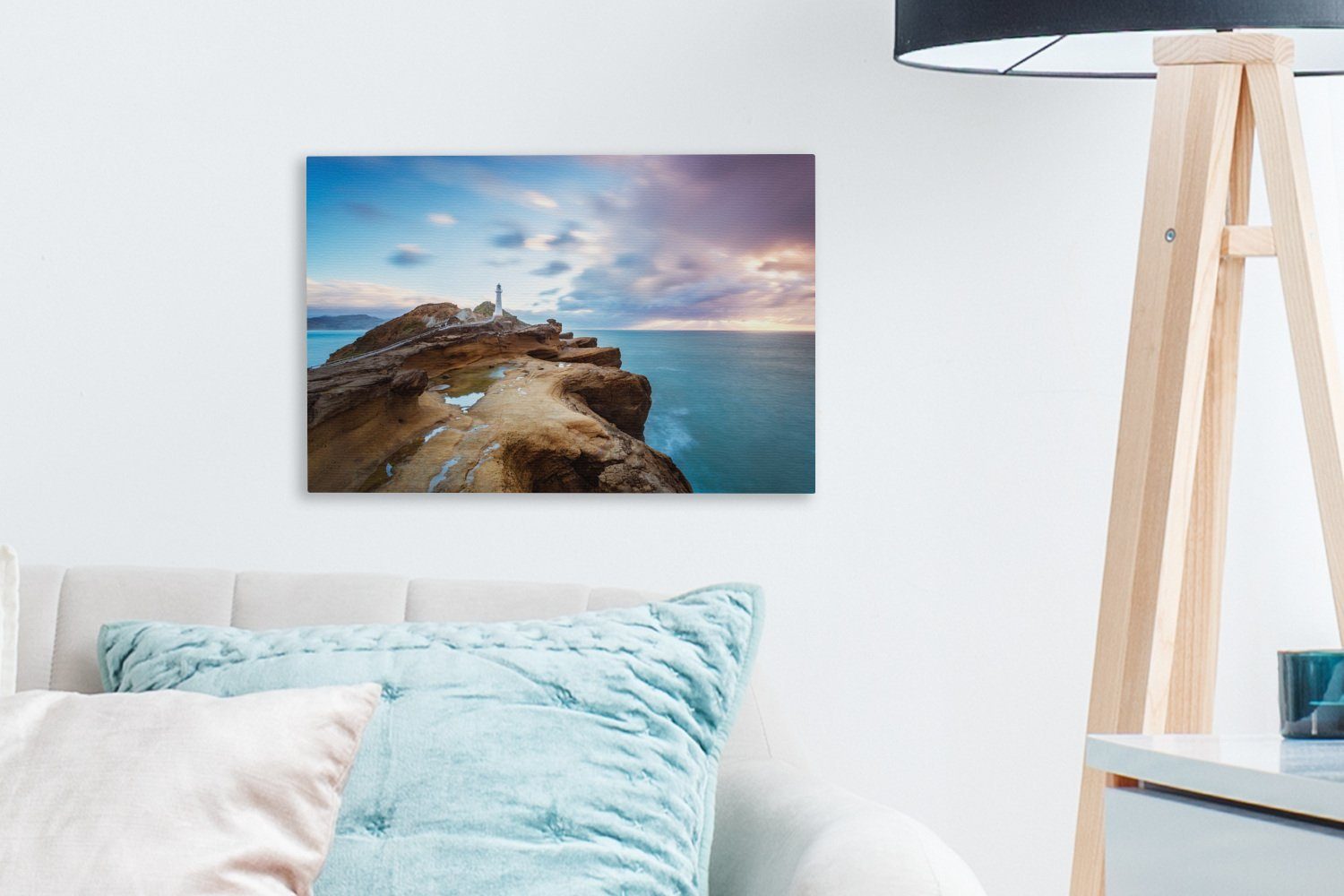 in Leinwandbilder, Aufhängefertig, St), 30x20 cm Neuseeland, (1 Wandbild Leinwandbild Sonnenaufgang OneMillionCanvasses® Wanddeko,